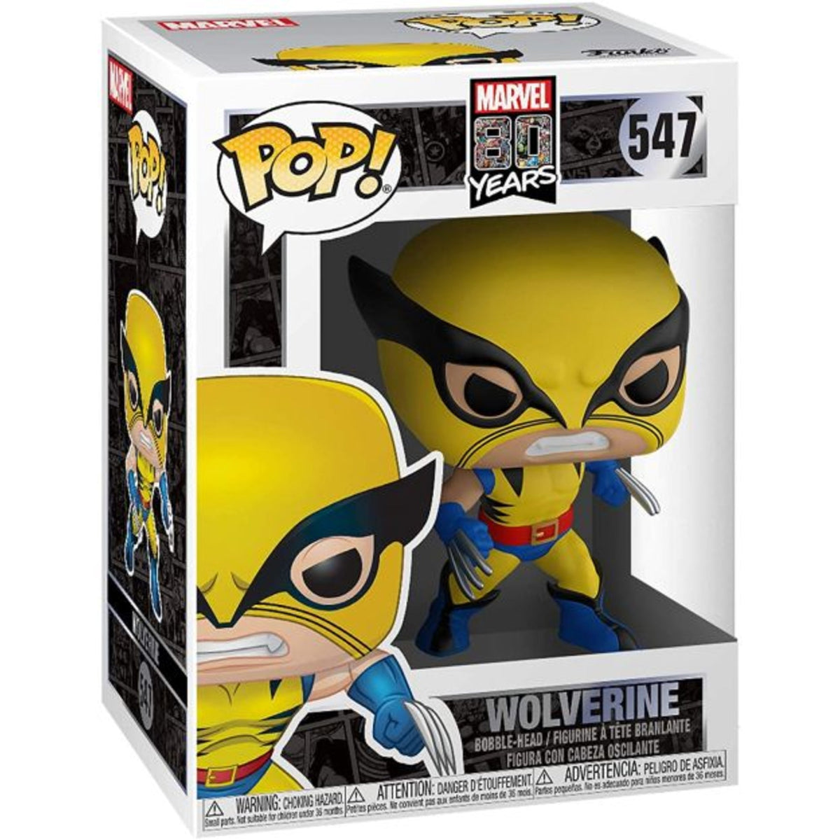 Funko Pop Marvel 80th Anniversary: Wolverine (First Appearance) #547