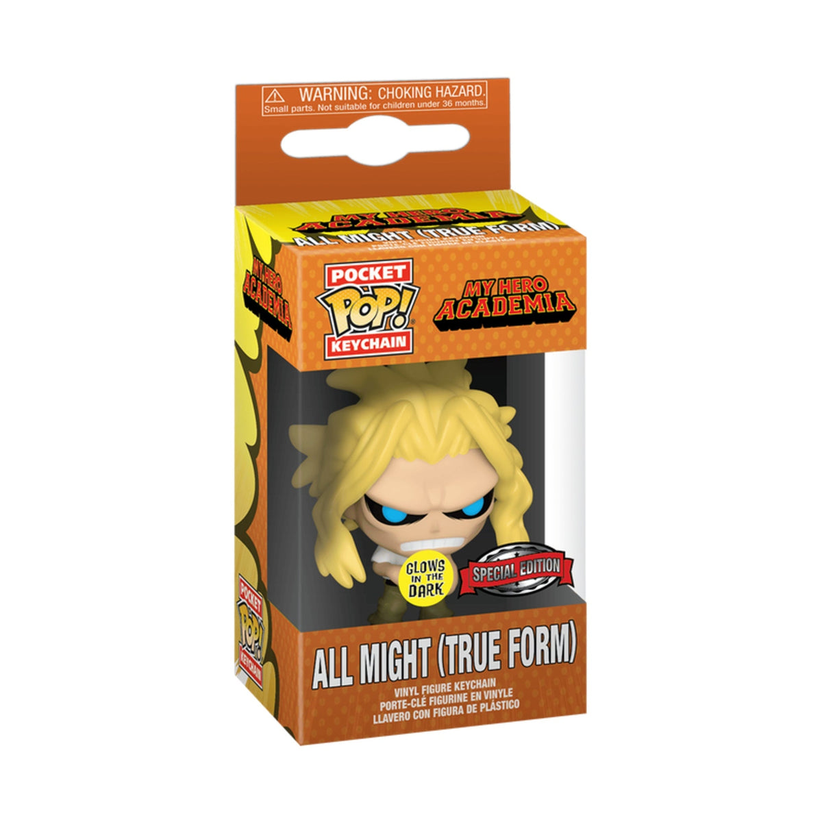 Funko Pocket Pop My Hero Academia: All Might (Glow) 1.5-Inch Vinyl Keychain