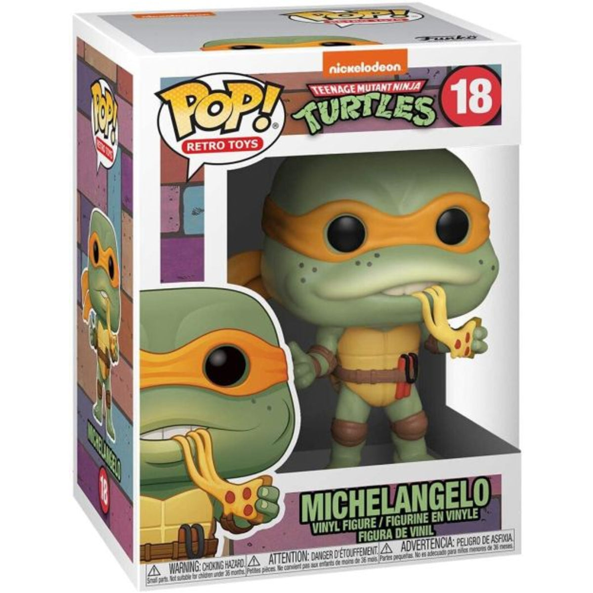 Funko Pop Teenage Mutant Ninja Turtles: Michelangelo Figure #18