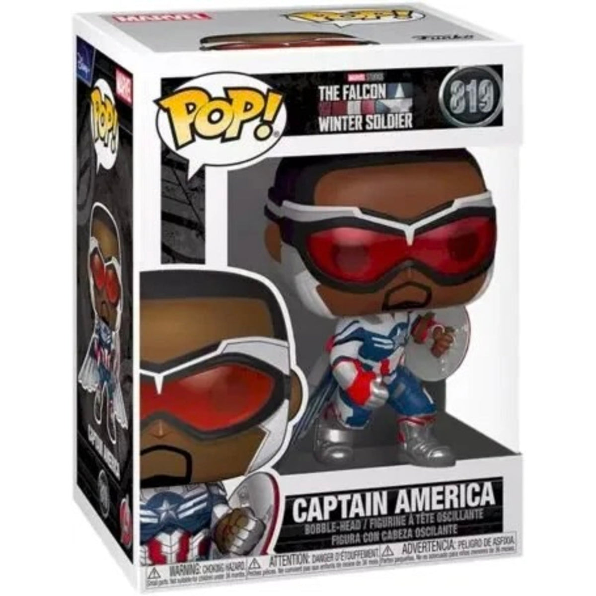 Funko Pop Marvel: Captain America with Wings 4-Inch Vinyl Figure #819