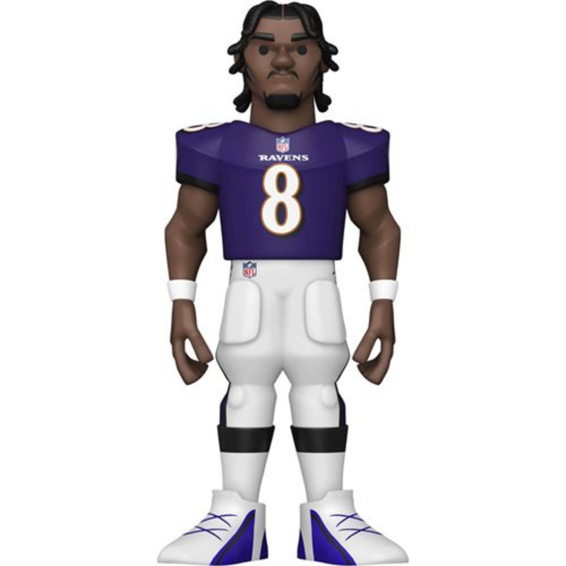 NFL Stars: Ravens Lamar Jackson (Home Uniform) Funko Pop 5 Vinyl Gold Figure