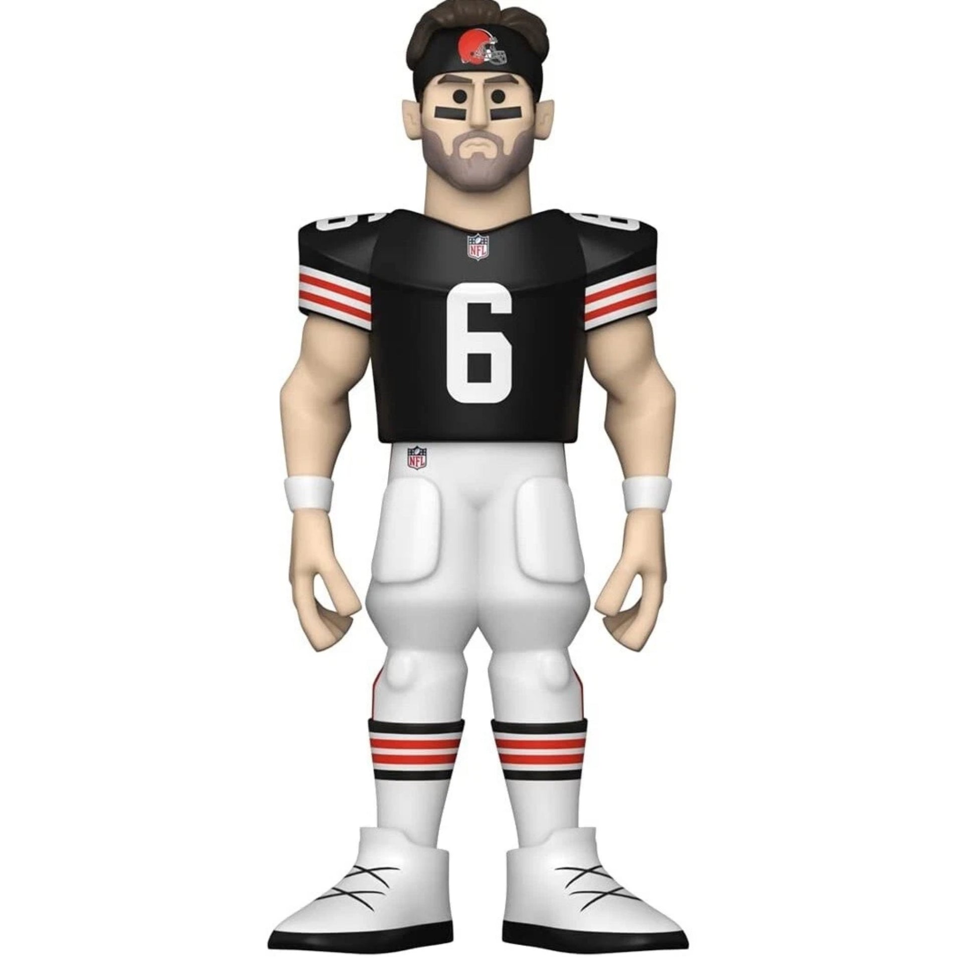 NFL Stars: Browns Baker Mayfield (Home Uniform) Funko Pop 5 Inch Vinyl Gold Figure