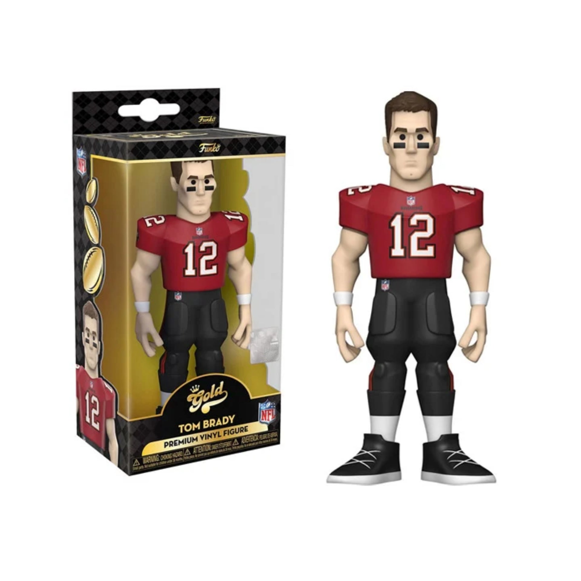 Funko 5 Inch Vinyl Gold Premium Figure NFL Buccaneers Tom Brady Home Uniform