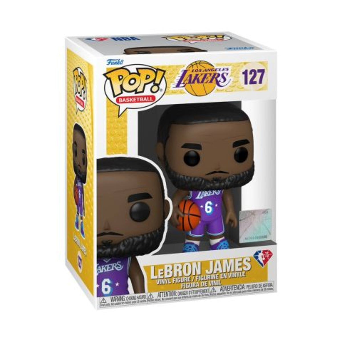 Funko Pop NBA Stars: Lakers - LeBron James (CE'21) Figure #127