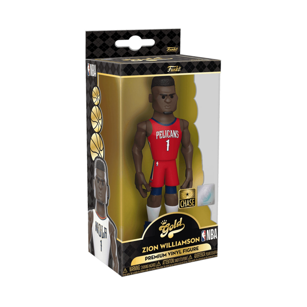 Funko Gold NBA: Zion Williamson Pelicans Chase 5-Inch Vinyl Figure