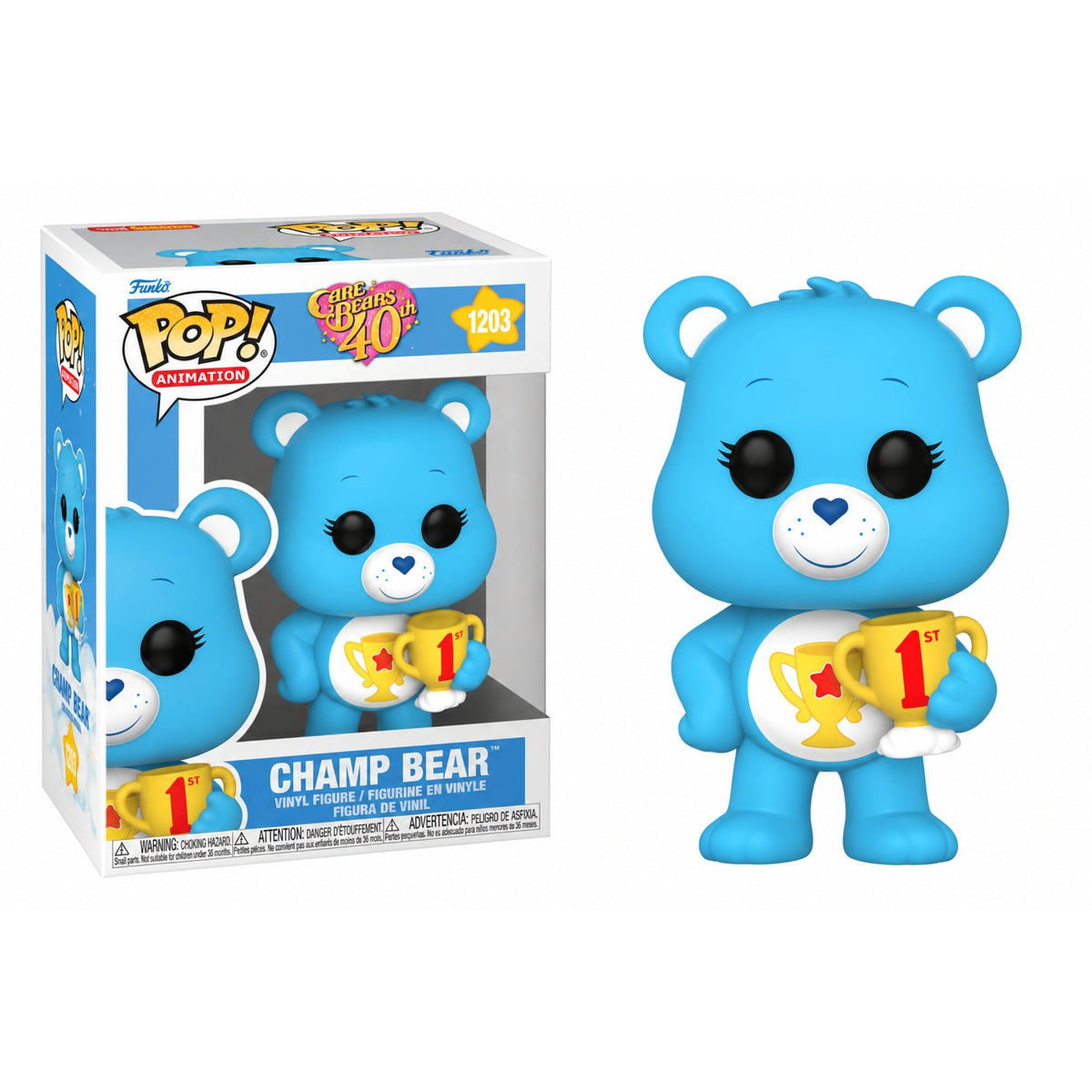 Funko Pop Care Bears: Champ Bear 4-Inch Vinyl Figure #1203