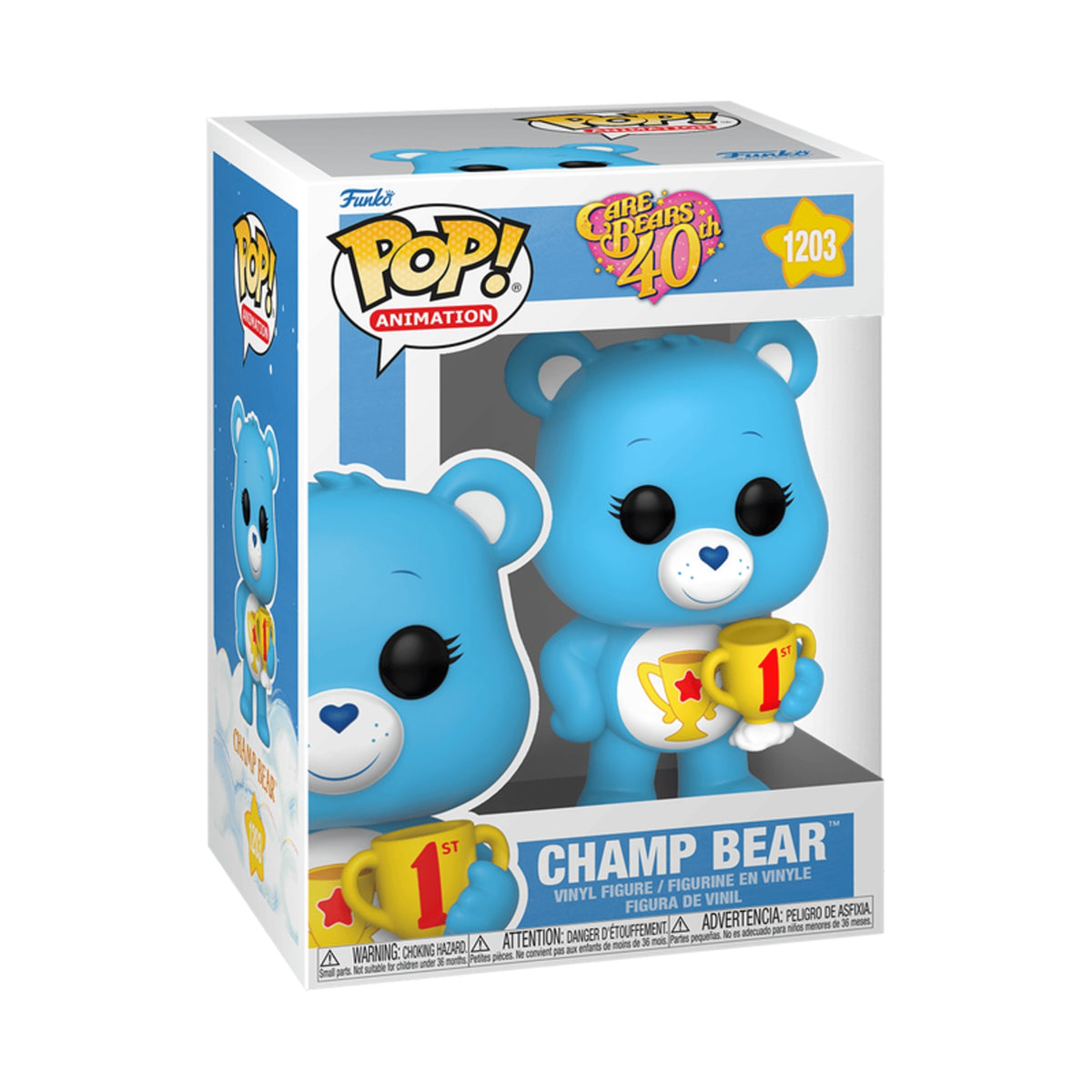 Funko Pop Care Bears: Champ Bear 4-Inch Vinyl Figure #1203