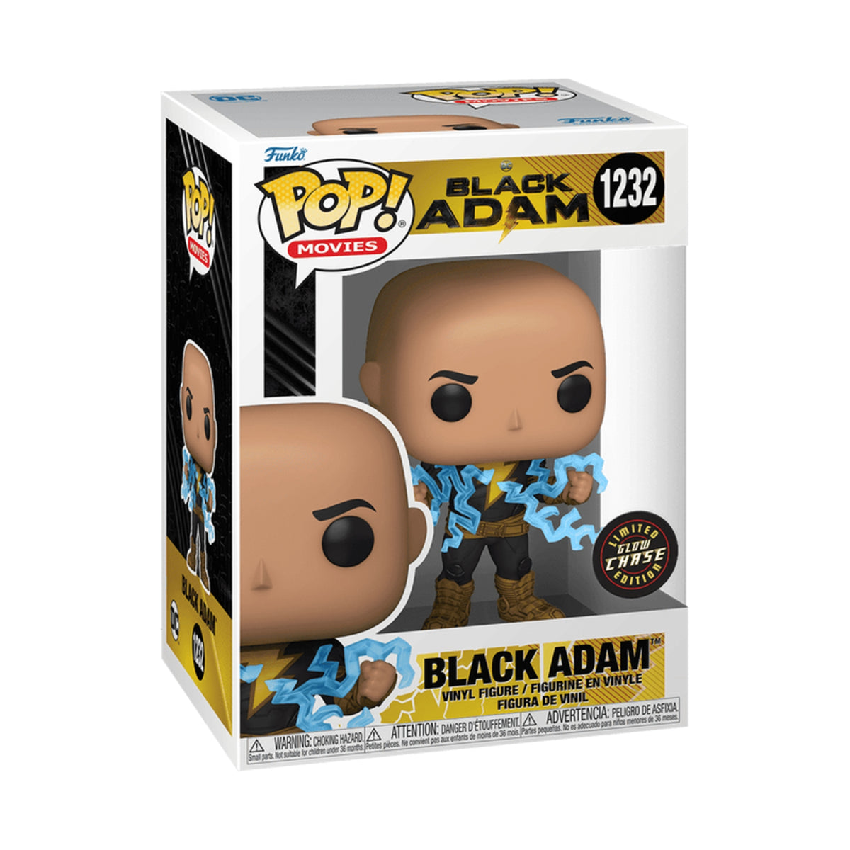 Funko Pop DC: Black Adam Lightning Glow Chase 4-Inch Vinyl Figure #1232
