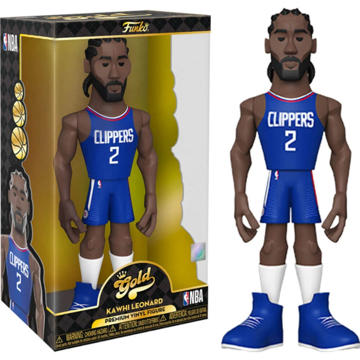 Funko Gold NBA: Kawhi Leonard LA Clippers 12-Inch Vinyl Figure
