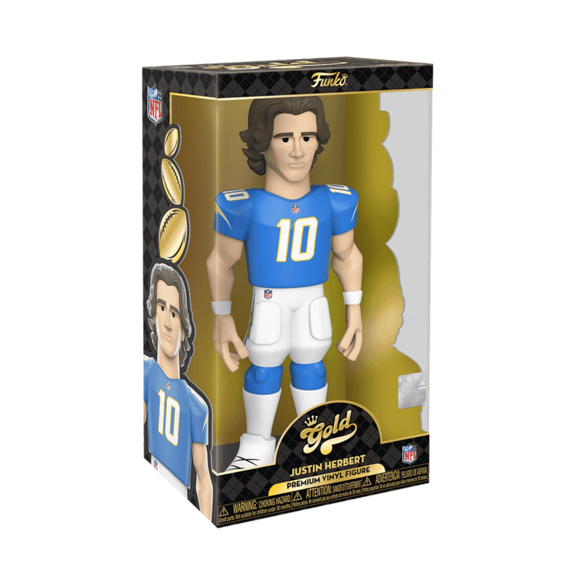 Funko Gold NFL: Justin Herbert LA Chargers 12-Inch Vinyl Figure
