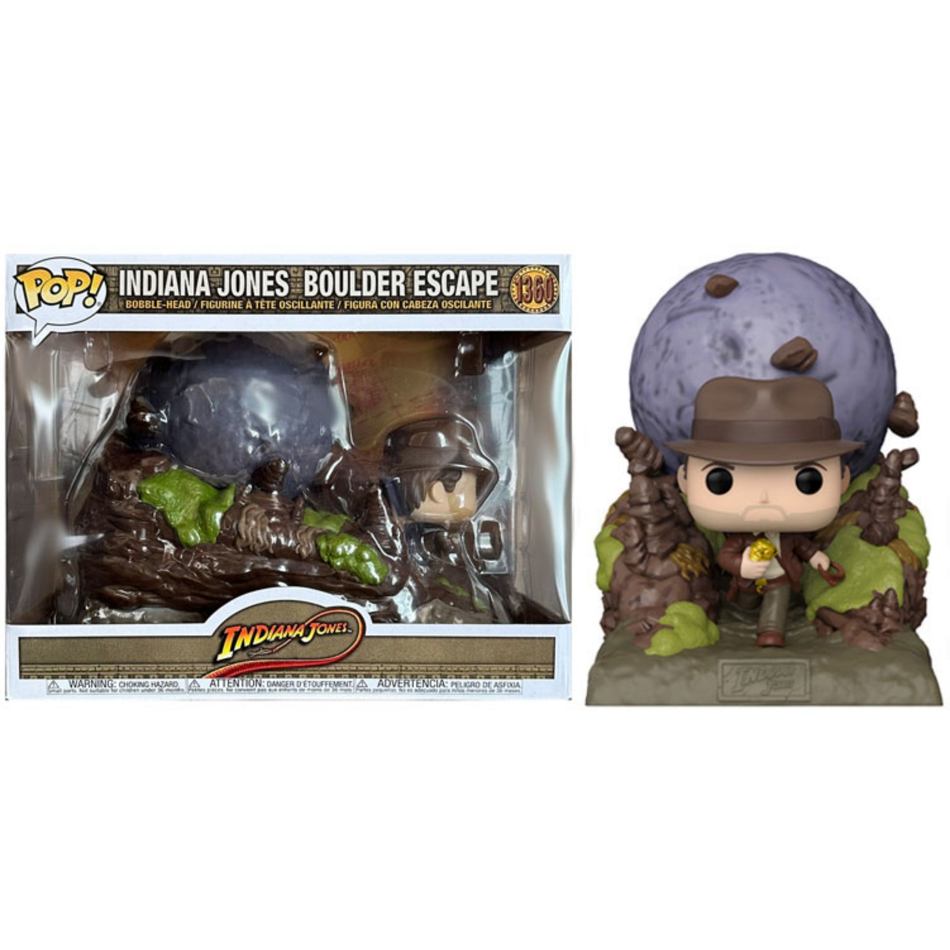 Indiana Jones Boulder Scene Movie Moment Funko Pop! Vinyl Figure #1360