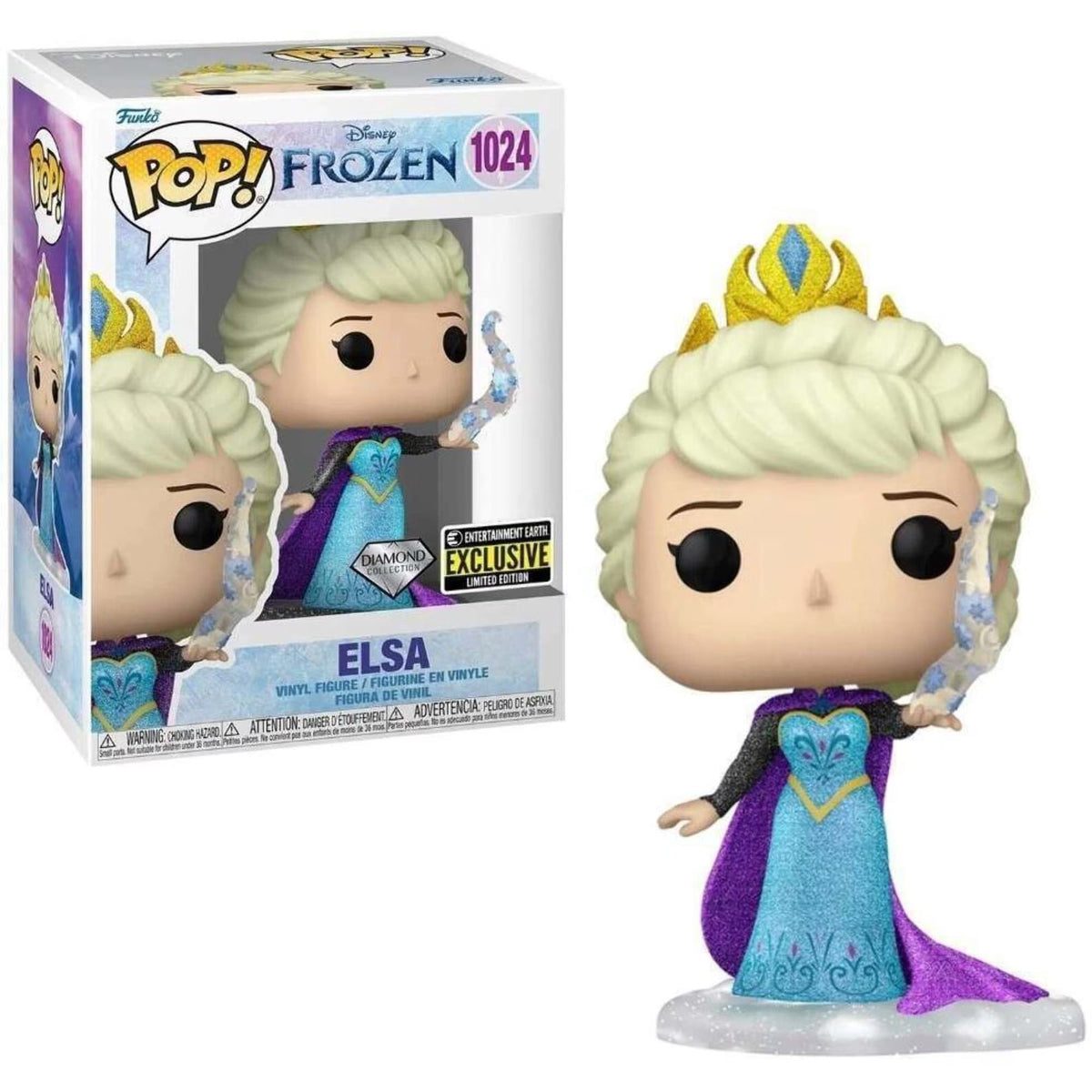 Funko Pop Disney Frozen: Elsa (Diamond Collection) 4-Inch Vinyl Figure #1024