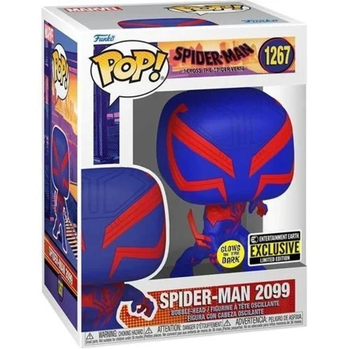 Funko Pop Marvel Spider-Verse: Spider-Man 2099 4-Inch Vinyl Figure #1267