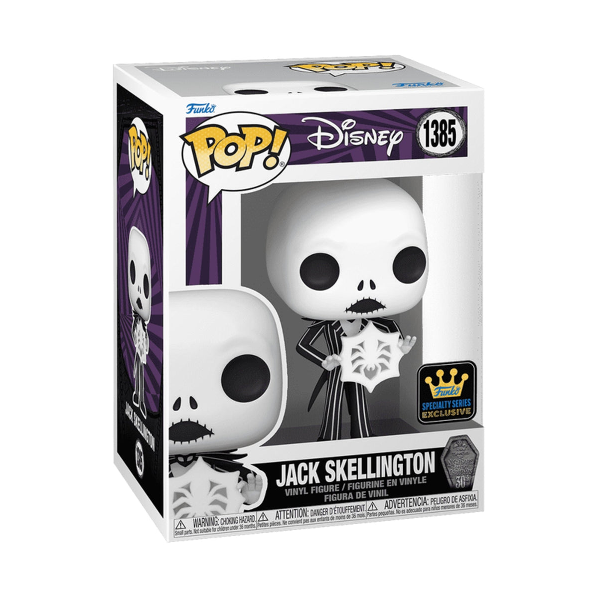 Funko Pop Nightmare Before Christmas: Jack w/ Spider Snowflake #1385