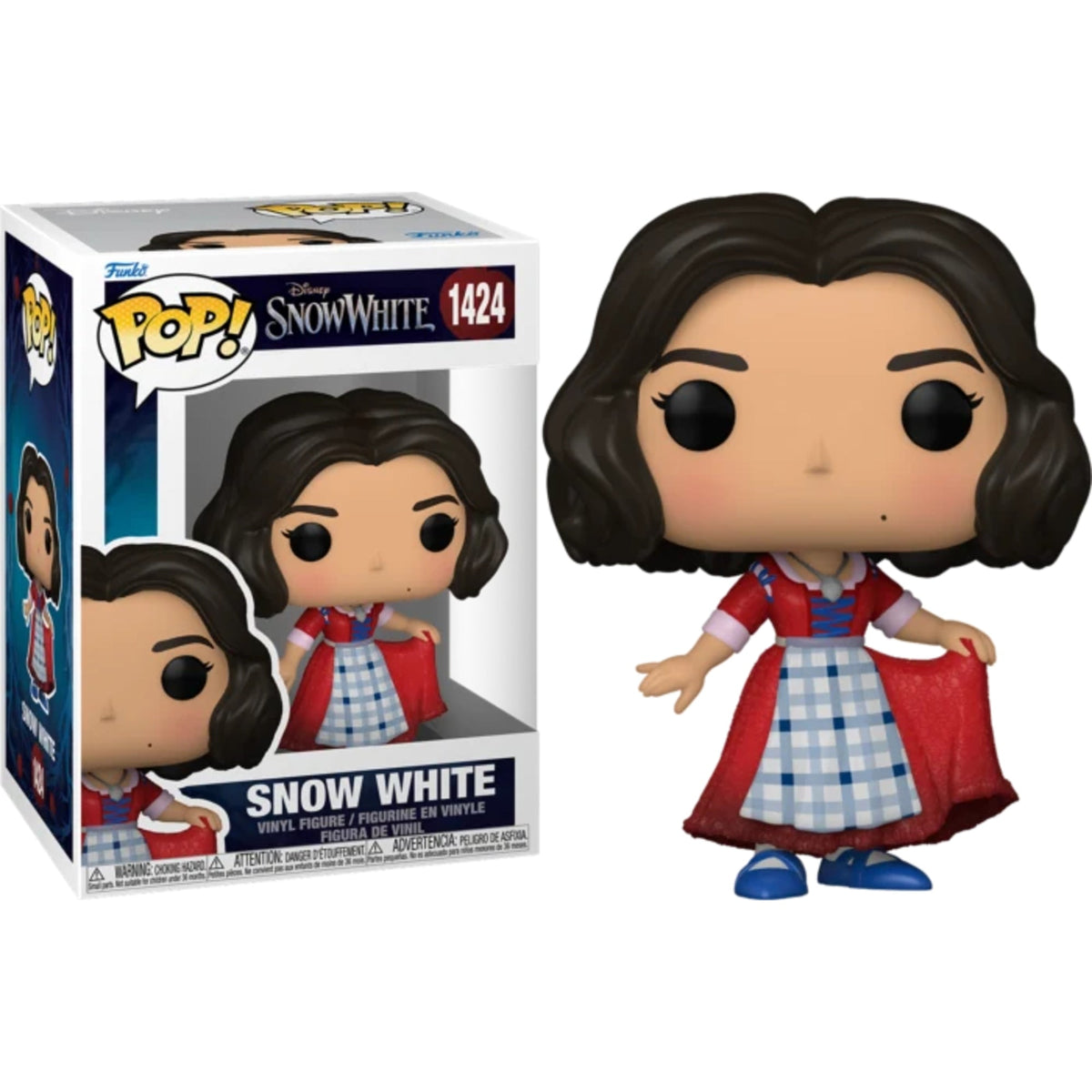 Funko Pop Disney Snow White: Snow White (Plaid Dress) 4-Inch Vinyl Figure #1424