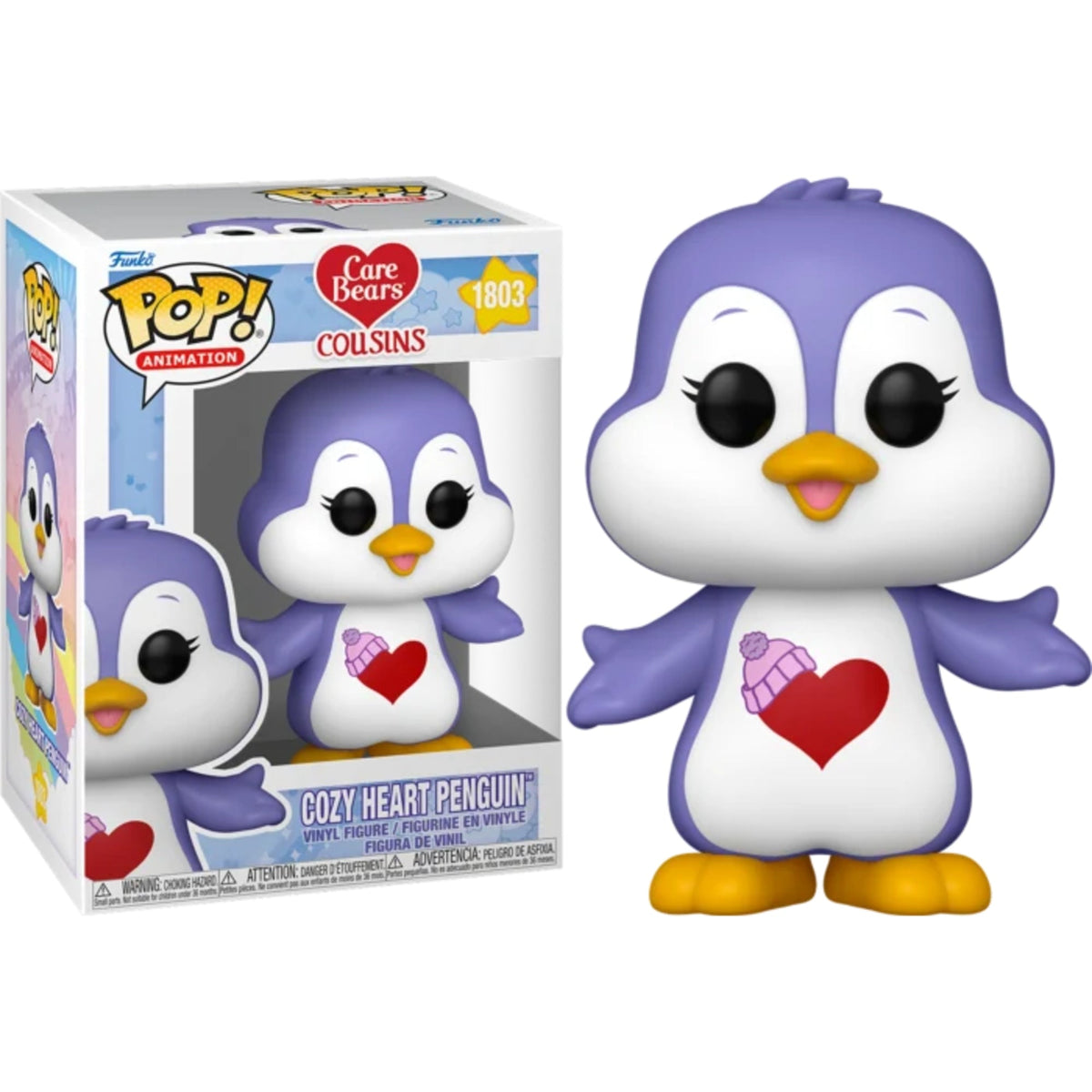 Funko Pop Care Bears: Cozy Heart Penguin 4-Inch Vinyl Figure #1803
