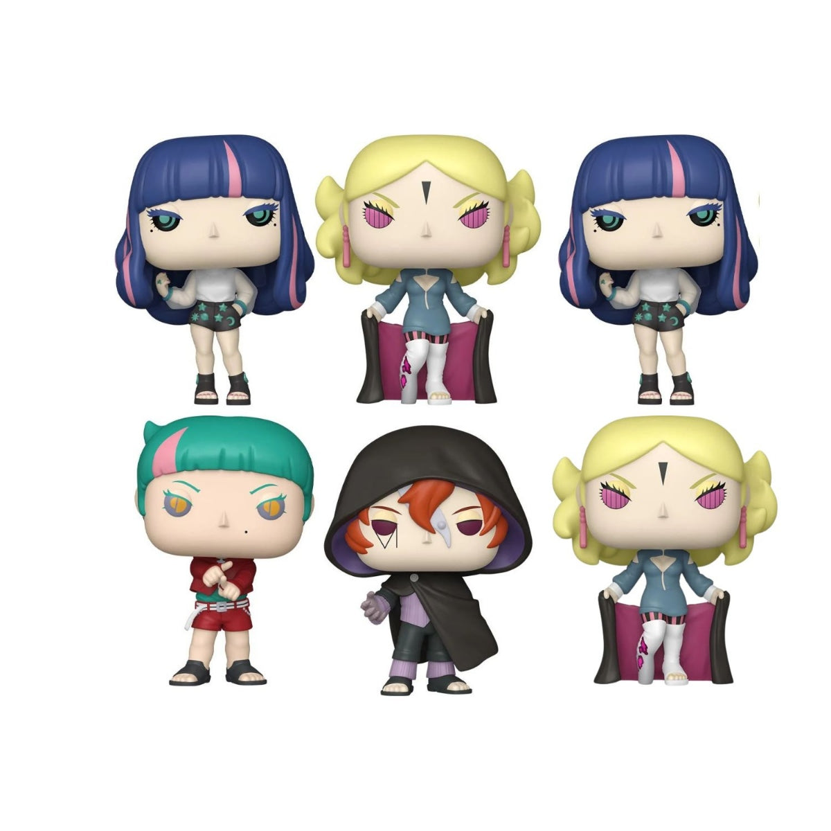 Pack of 6 Assorted Boruto Funko Pop! Vinyl Figure Wave 6