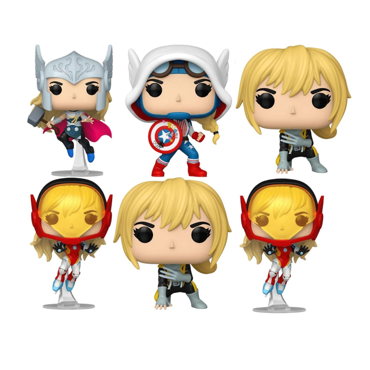 Pack of 6 Assorted Spider-Gwen: Gwenverse Funko Pop! Vinyl Figure