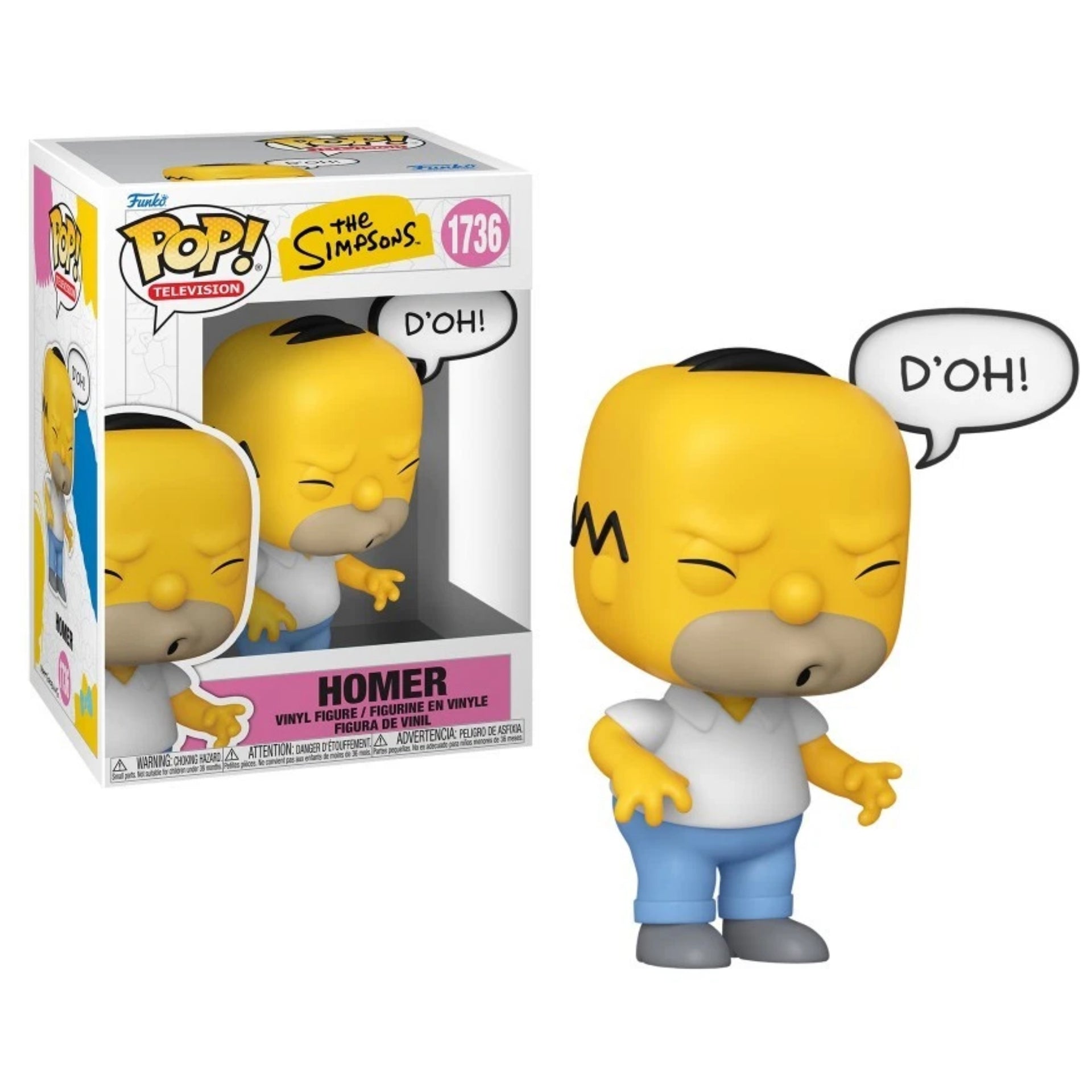 The Simpsons Homer Pop Sayings Funko Pop Vinyl Figure #1736