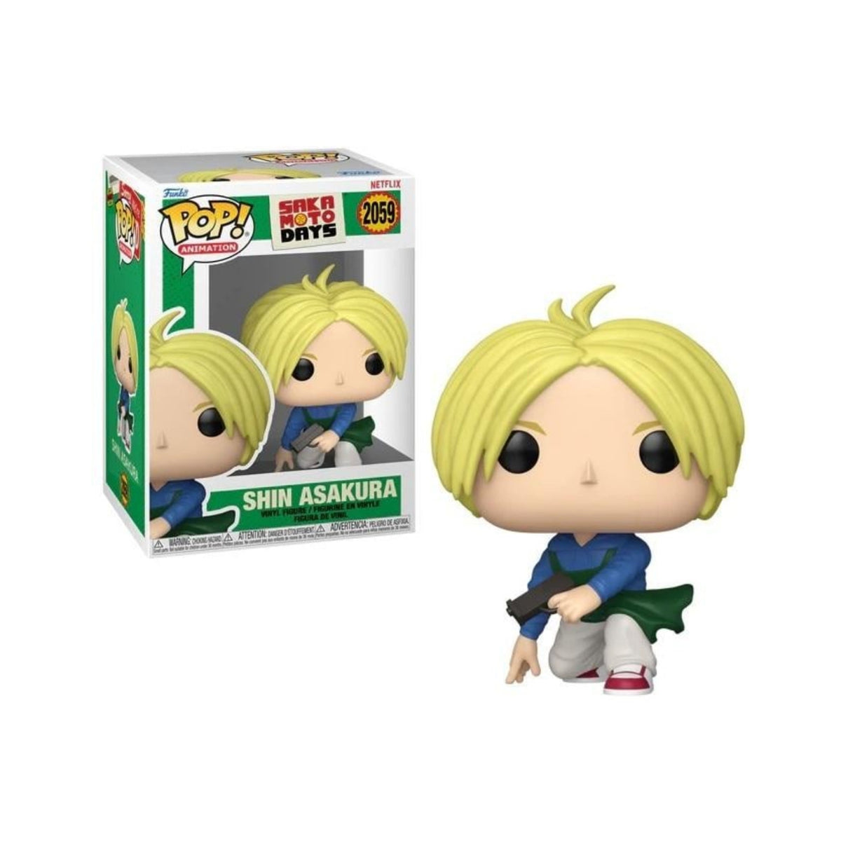 Funko Pop Sakamoto Days: Shin Asakura 4-Inch Vinyl Figure #2059