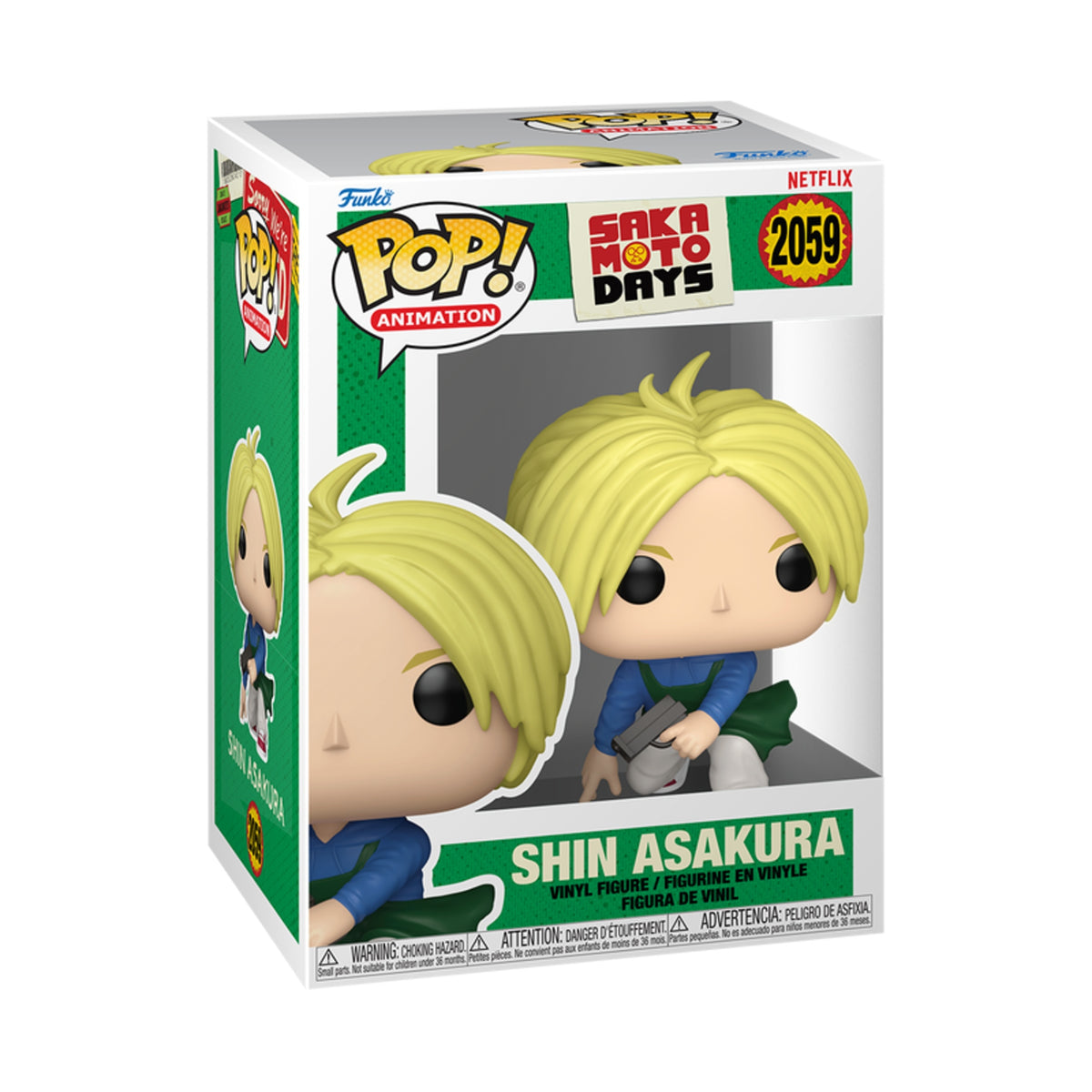 Funko Pop Sakamoto Days: Shin Asakura 4-Inch Vinyl Figure #2059