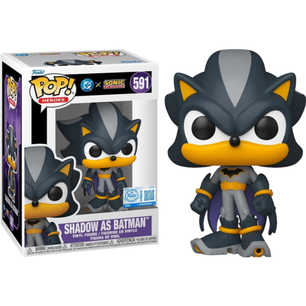 Funko Pop Sonic: Shadow as Batman 4-Inch Vinyl Figure #591