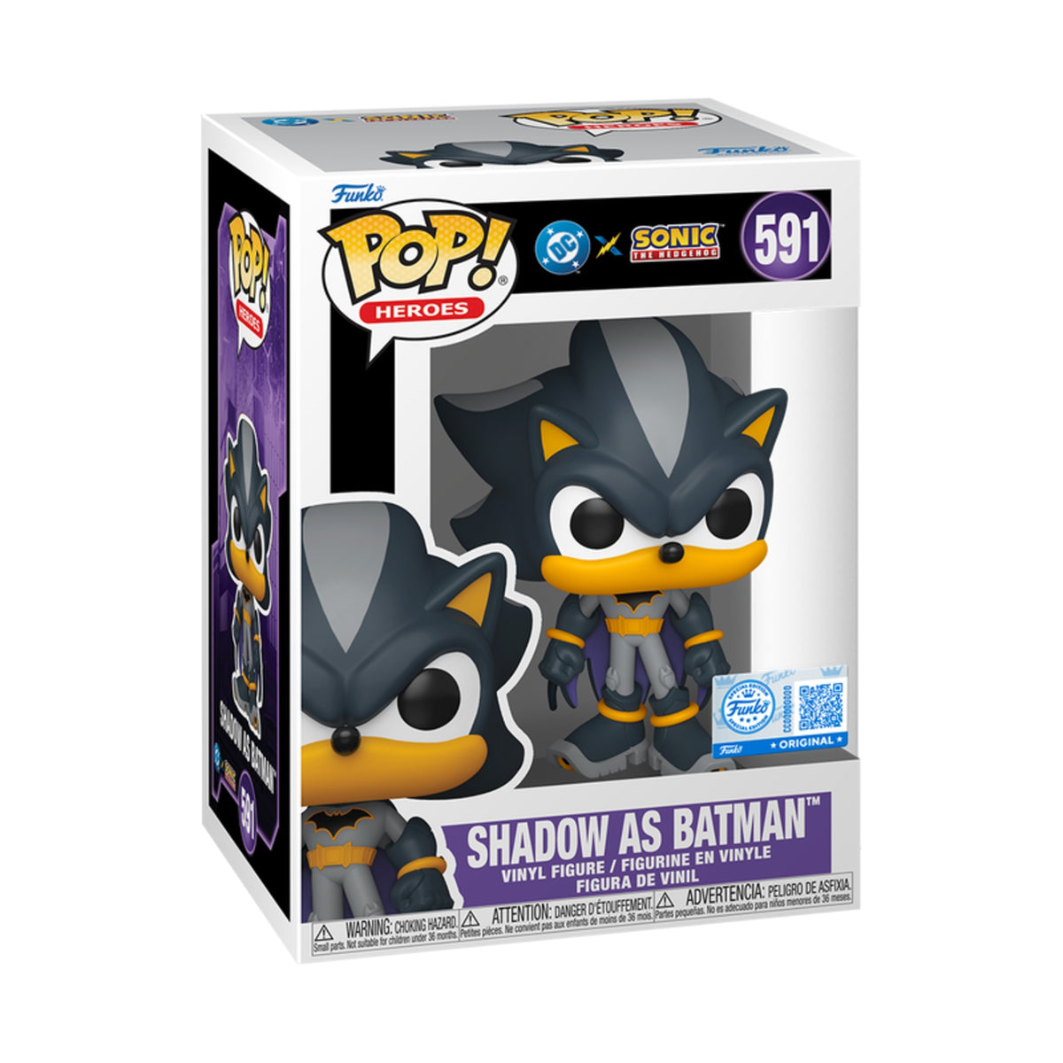 Funko Pop Sonic: Shadow as Batman 4-Inch Vinyl Figure #591