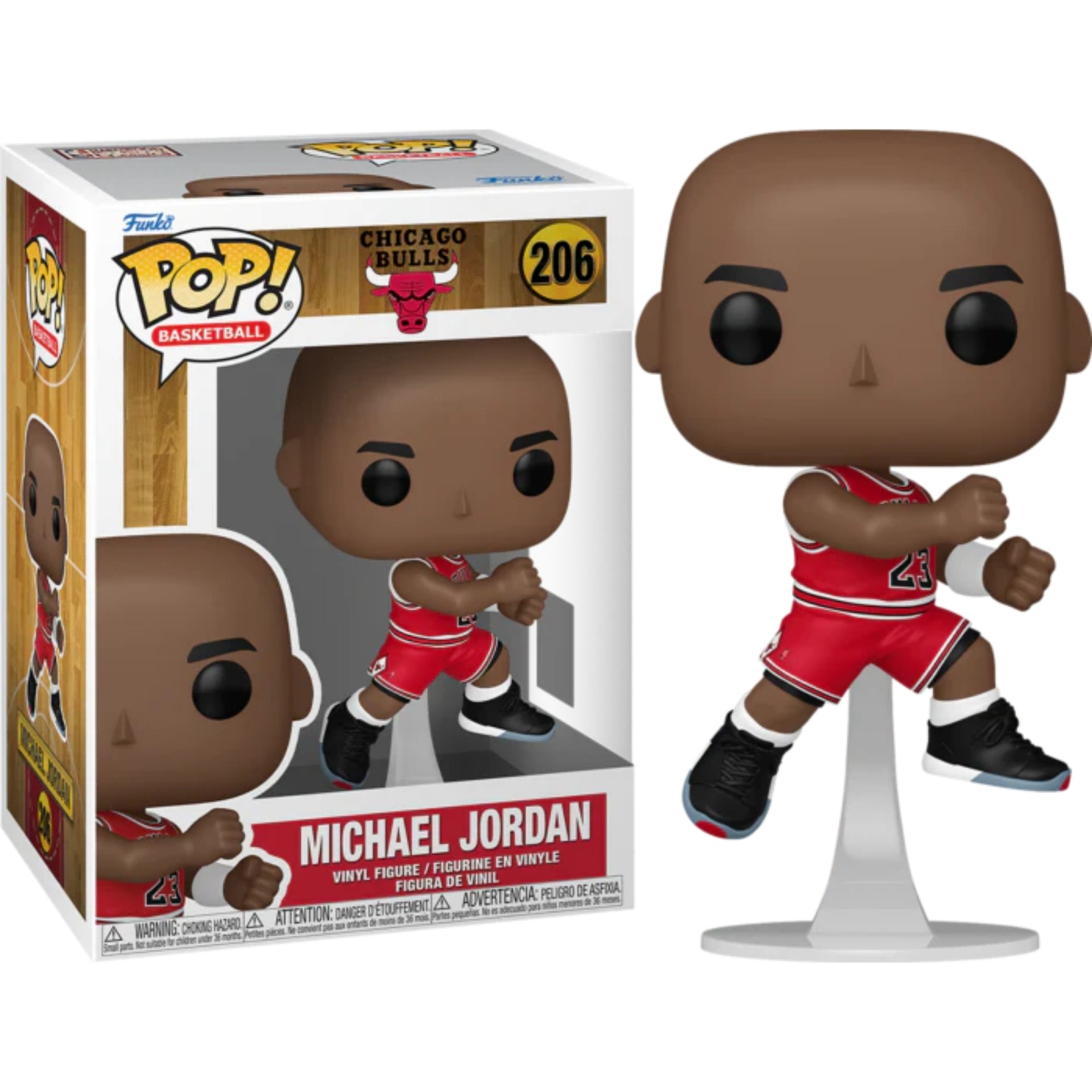 NBA Legends Bulls Michael Jordan 1989 Playoffs Funko Pop Vinyl Figure #206