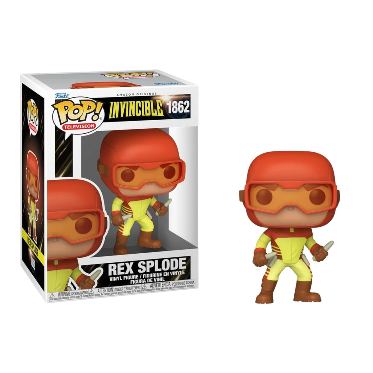 Funko Pop Invincible: Rex Splode 4-Inch Vinyl Figure #1862