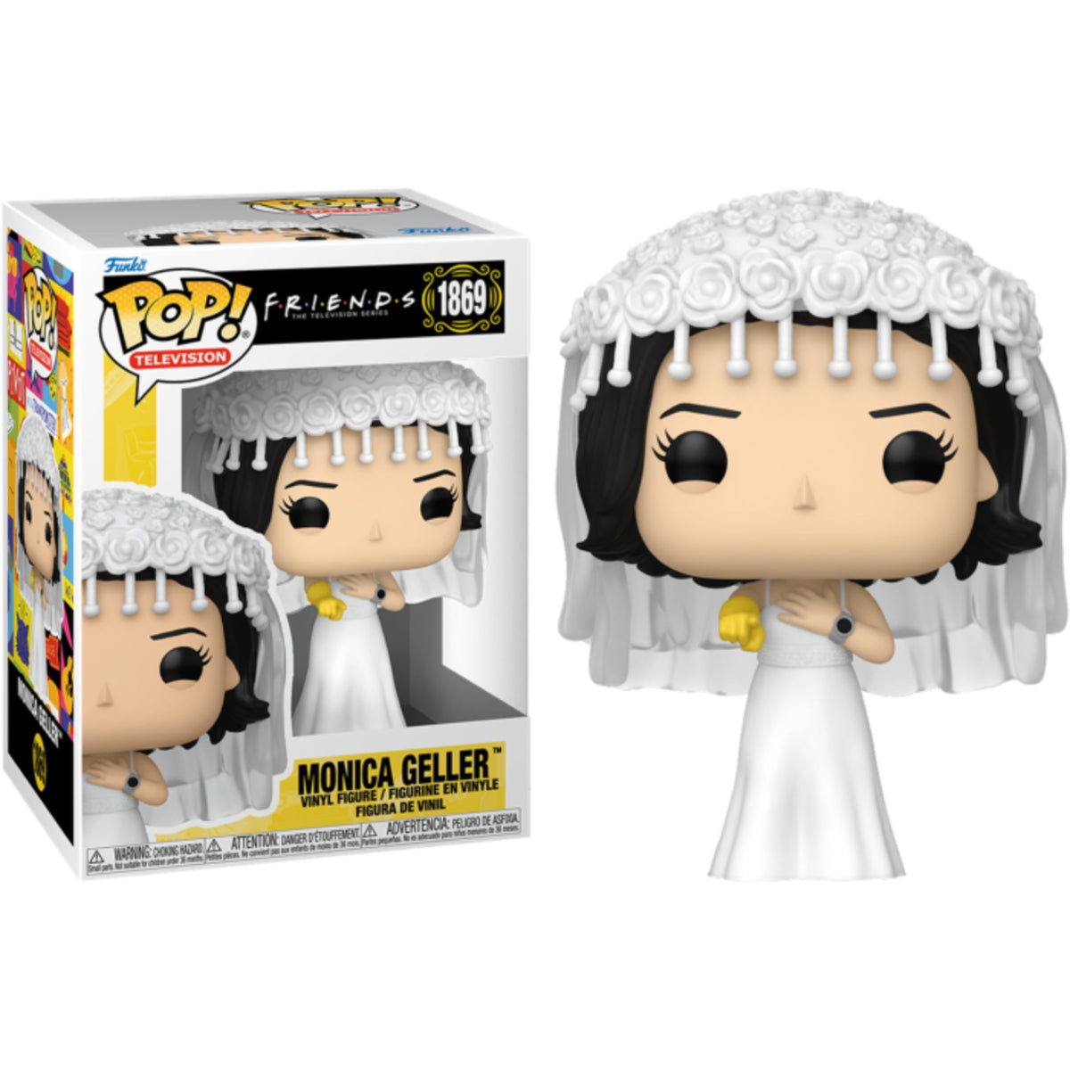 Funko Pop Friends: Monica Geller (Wedding Dress) 4-Inch Vinyl Figure #1869