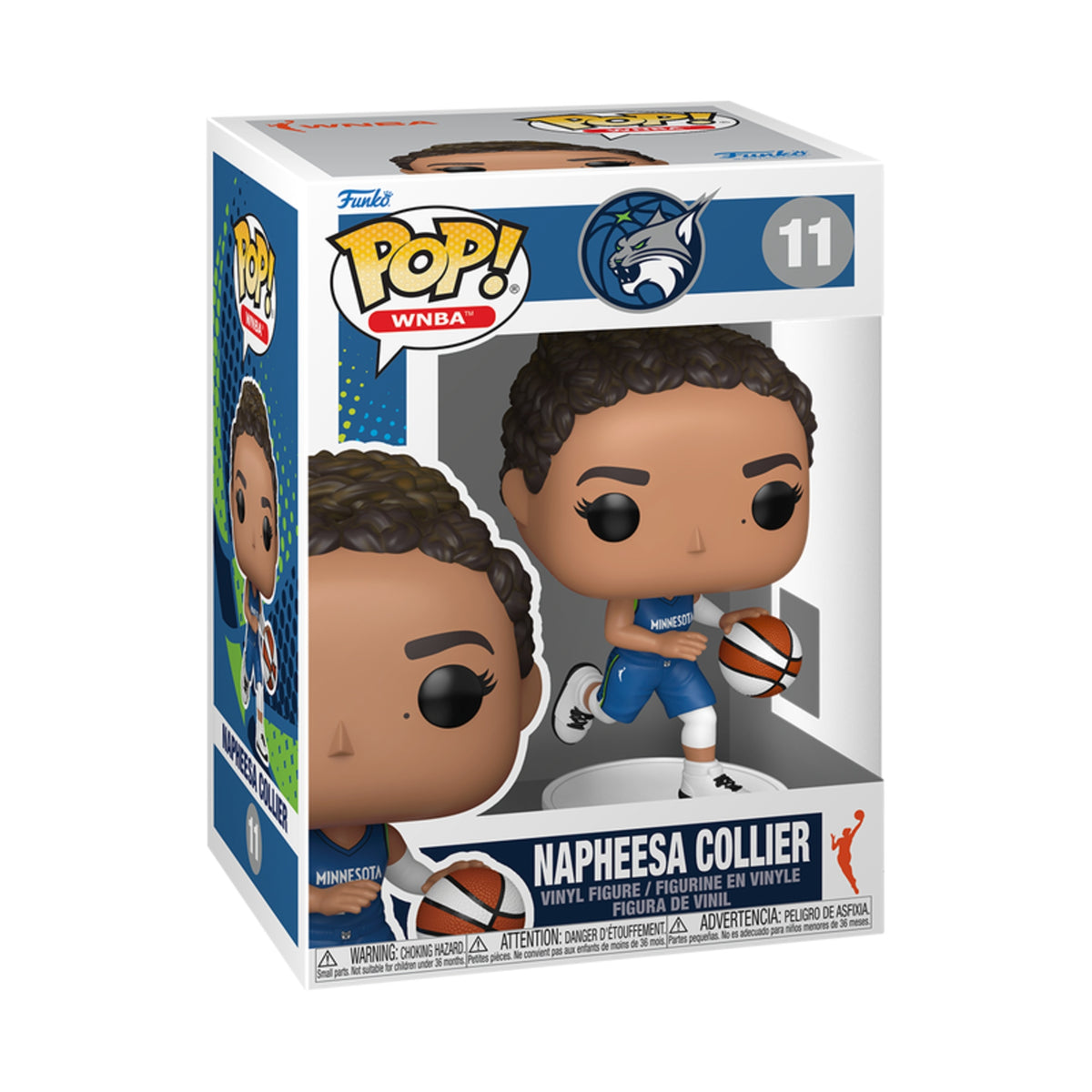Funko Pop WNBA: Napheesa Collier Minnesota Lynx 4-Inch Vinyl Figure #11