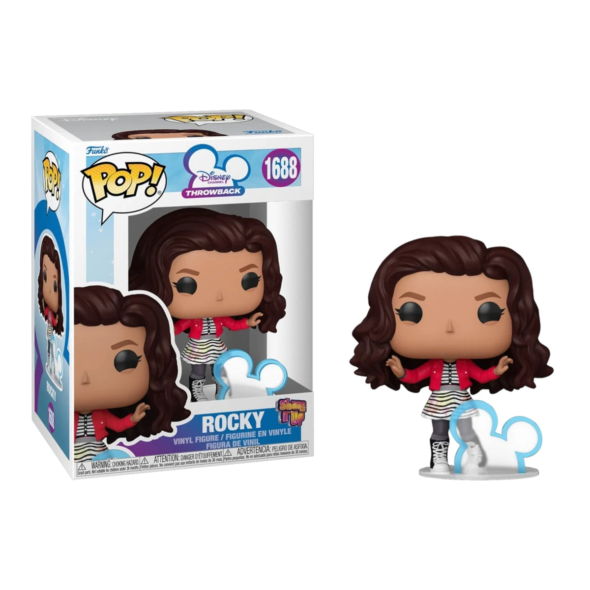 Funko Pop Disney Shake It Up: Rocky with Icon 4-Inch Vinyl Figure #1688
