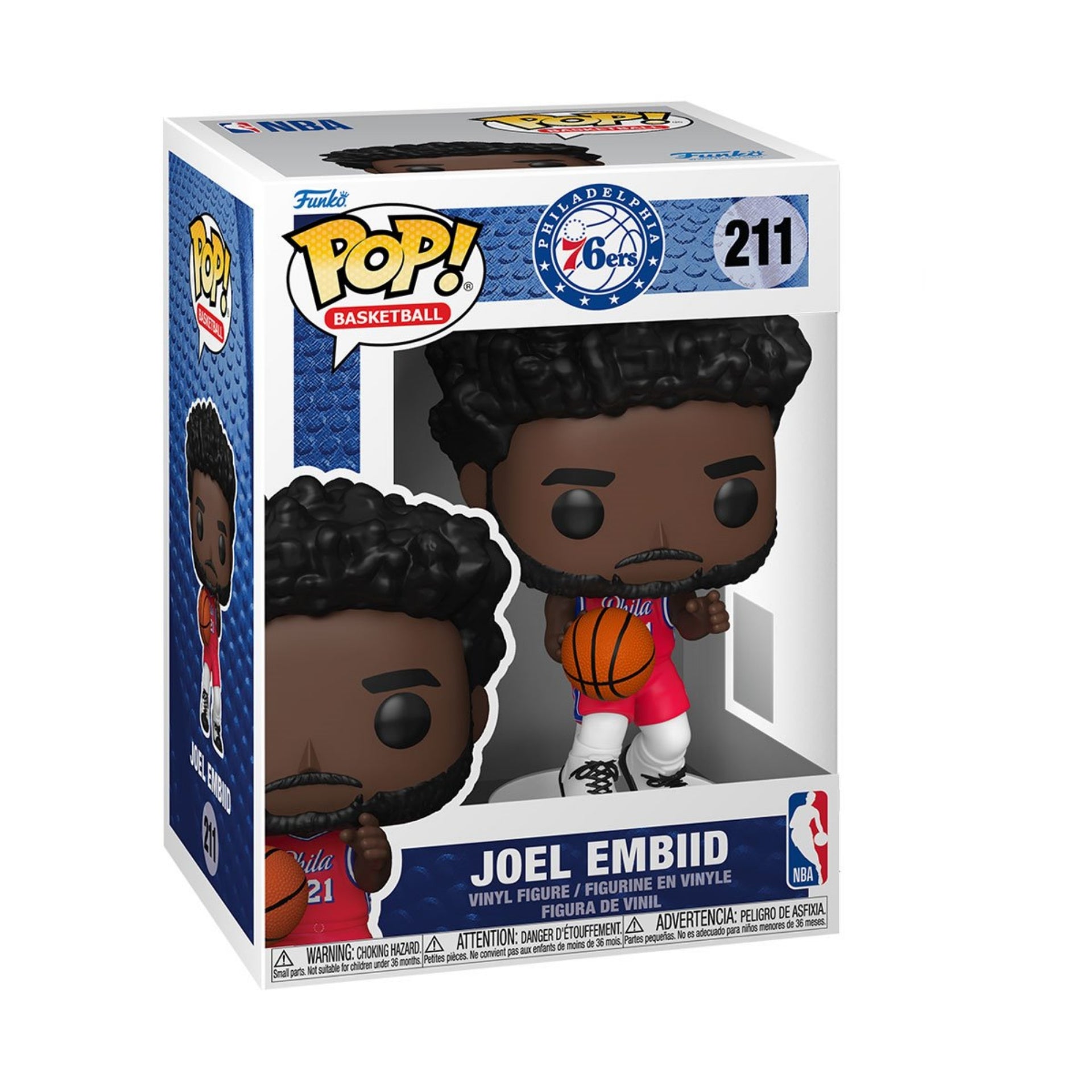 NBA 76ers Joel Embiid Funko Pop! Vinyl Figure #211