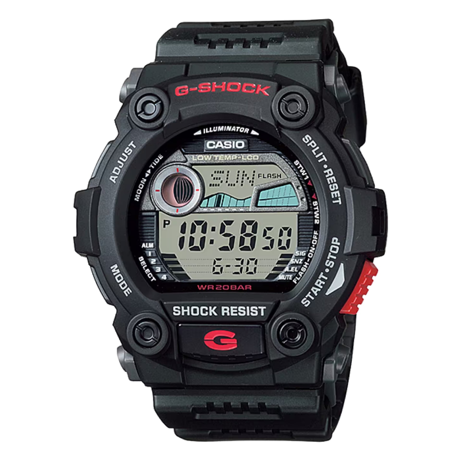 Casio G-SHOCK Men's Black Dial Digital Watch Black Resin Strap - G-7900-1DR