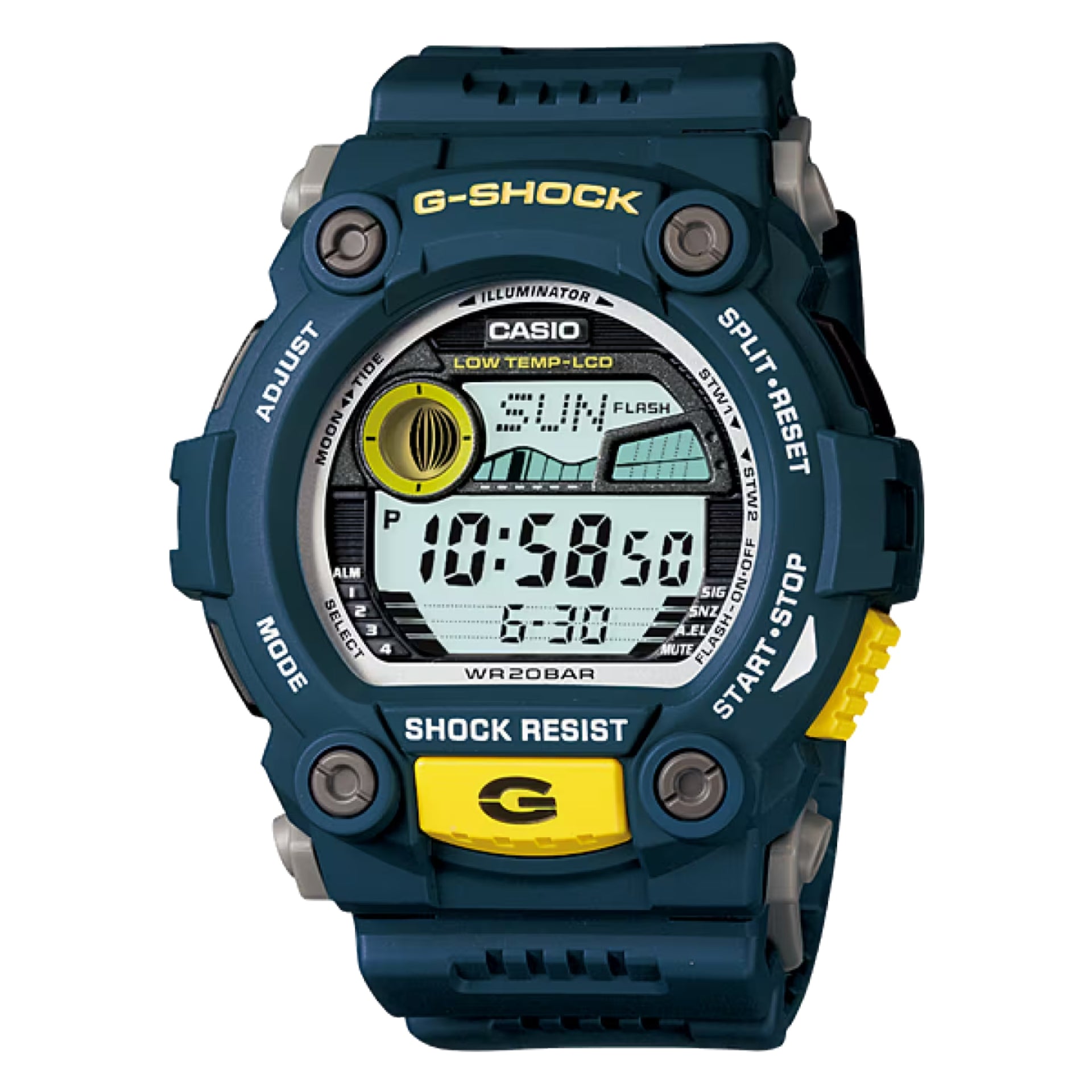 Casio G-SHOCK Men's Blue Dial Digital Watch Blue Resin Strap - G-7900-2DR