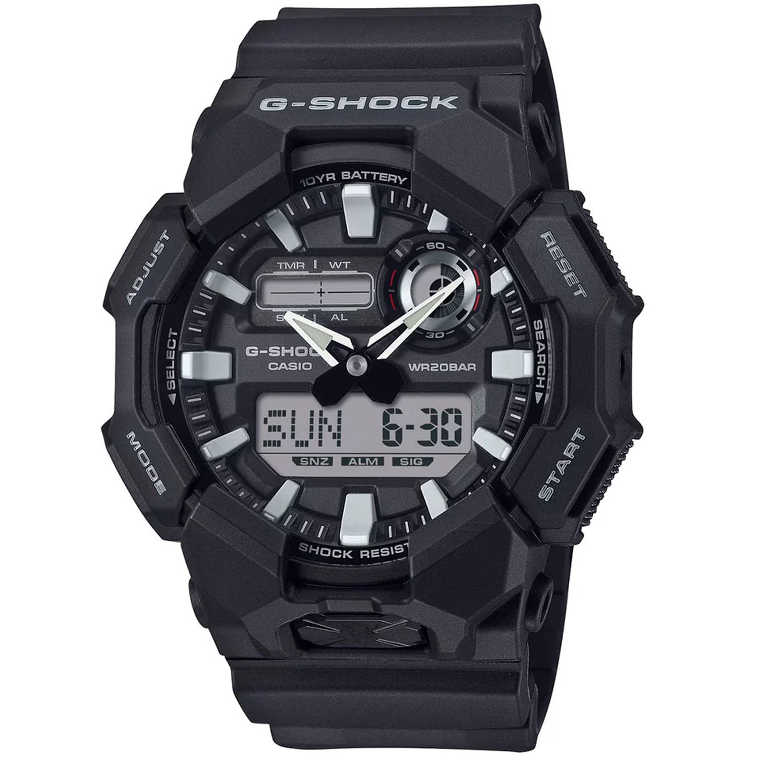 Casio Men's G-Shock GA-010 Series Black Dial Watch - GA010-1A