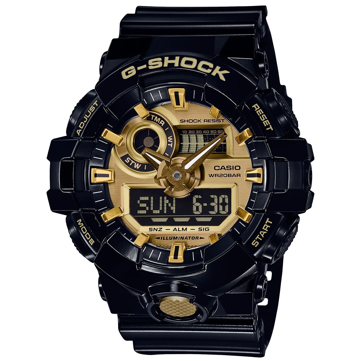 Casio Men's G-Shock Gold Dial Watch - GA710GB-1A