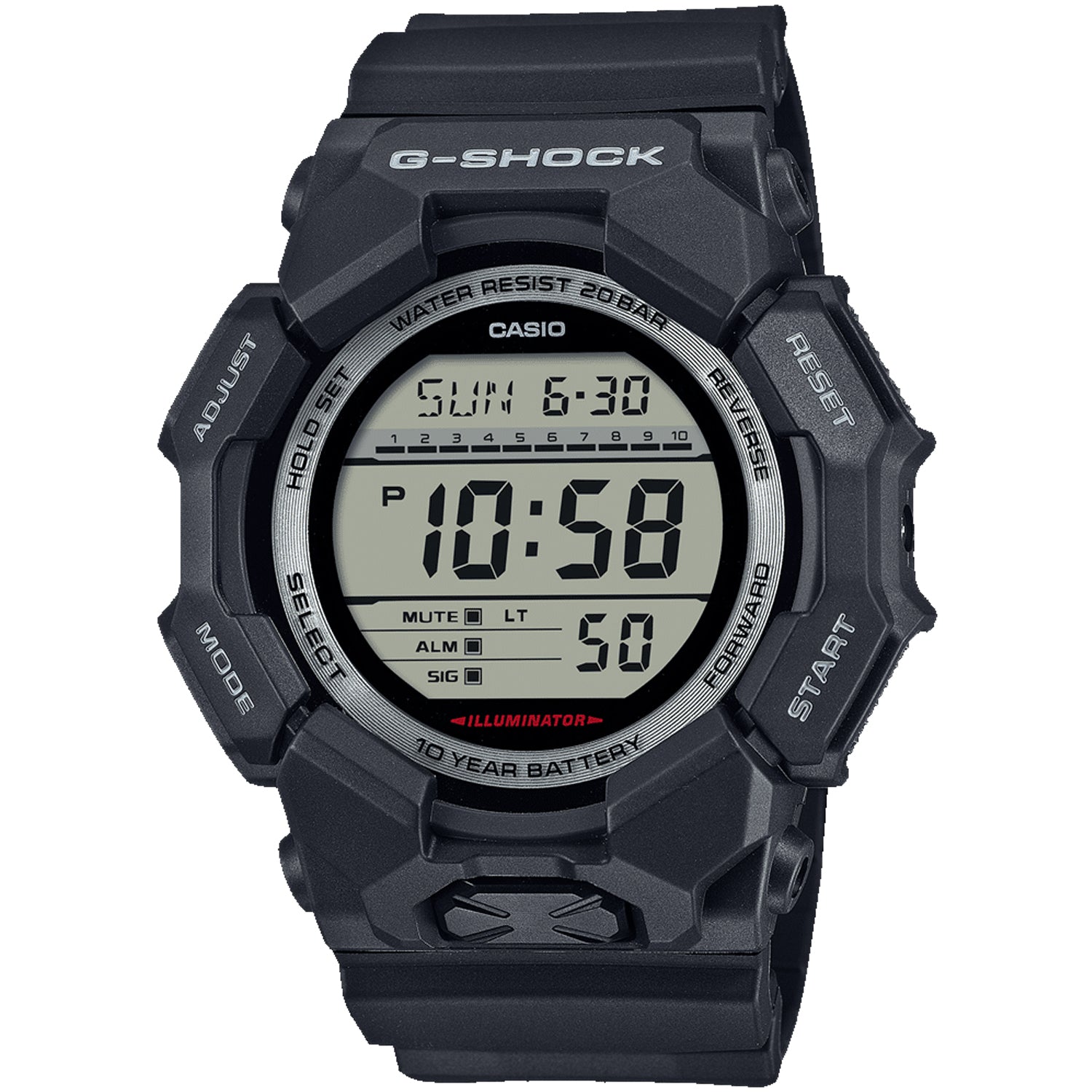 Casio Men's G-Shock GD-010 Series Black Dial Watch - GD010-1