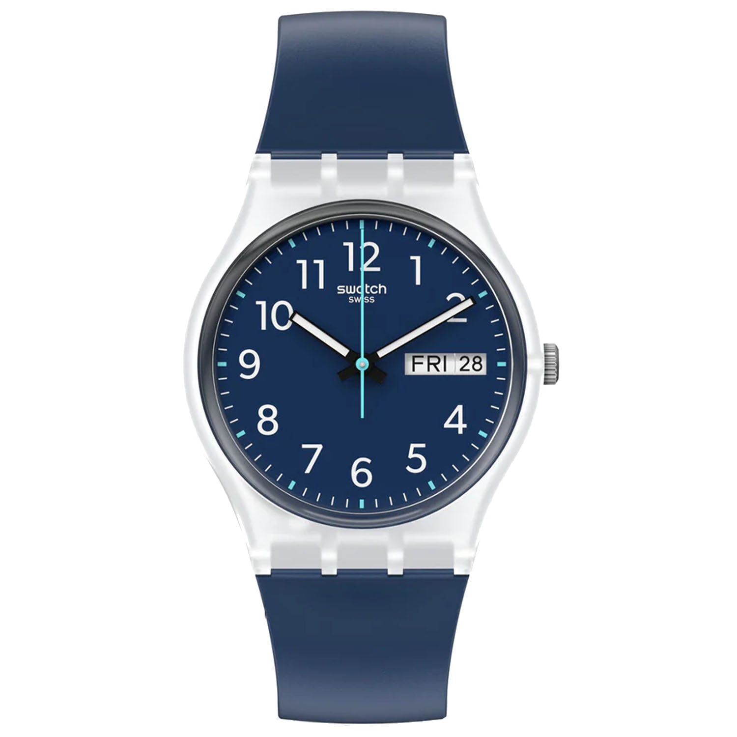 Swatch Men's Rinse Repeat Blue Dial Watch - GE725