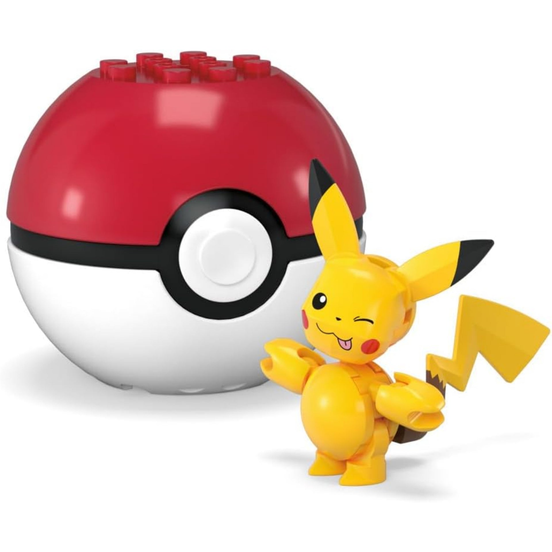 Pokemon Mega Construx Evergreen Poke Ball Pikachu Yellow