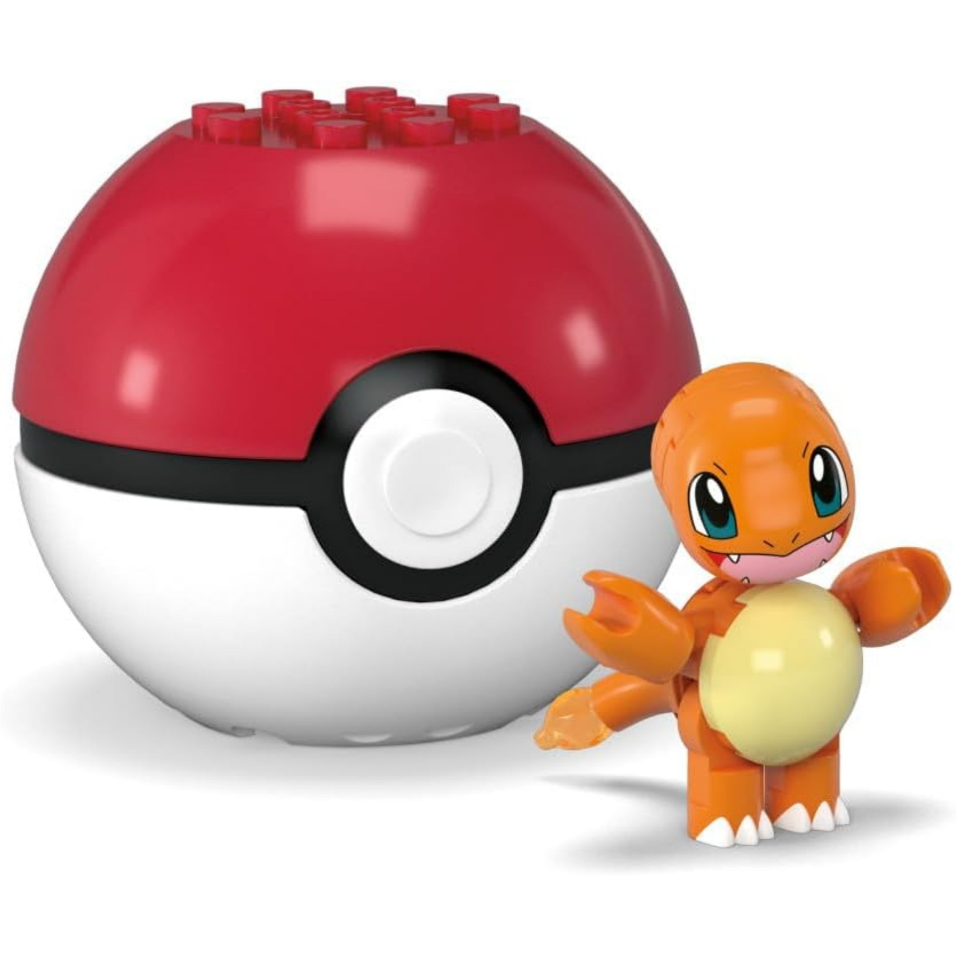 Pokemon Mega Construx Evergreen Poke Ball Charmander Orange