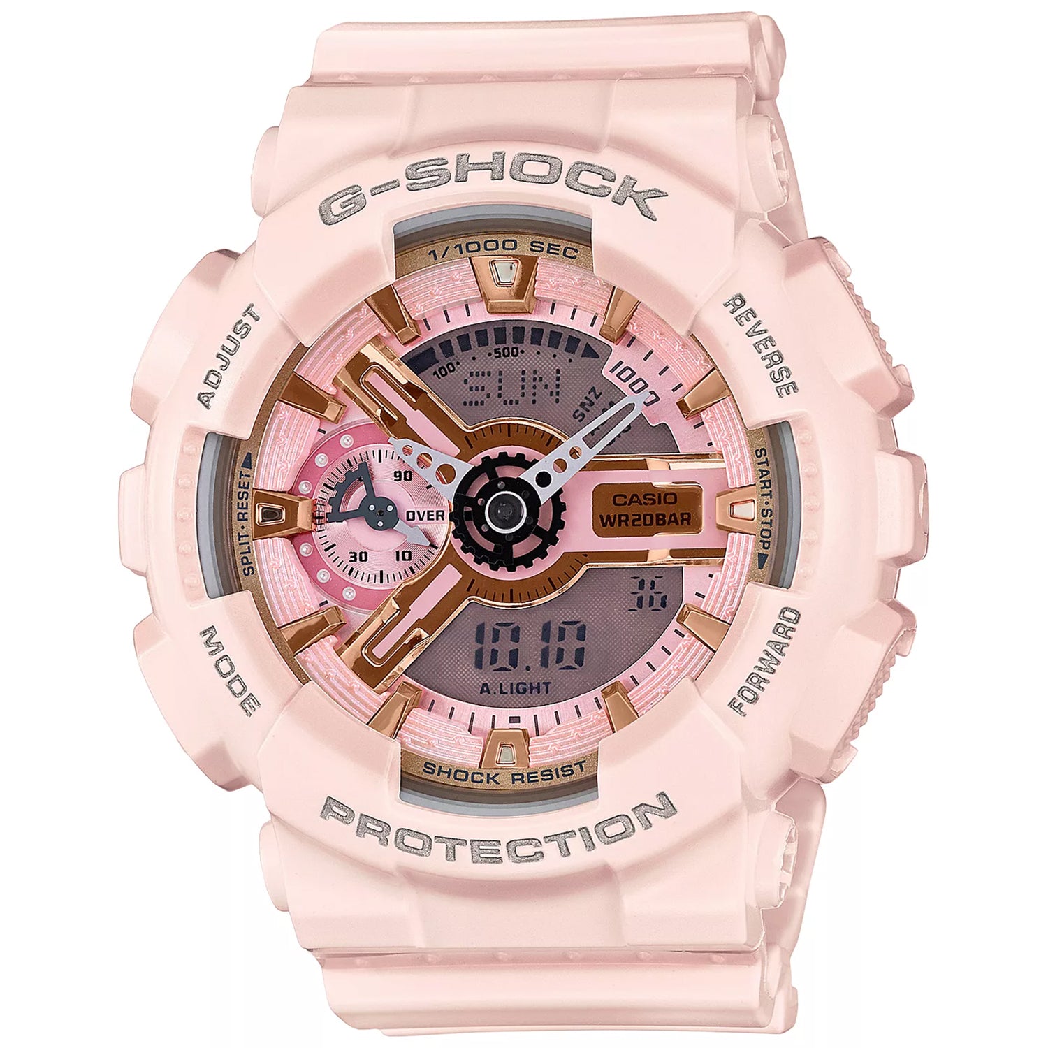 Casio Women's G-Shock Pink Dial Watch - GMAS-110MP-4A1