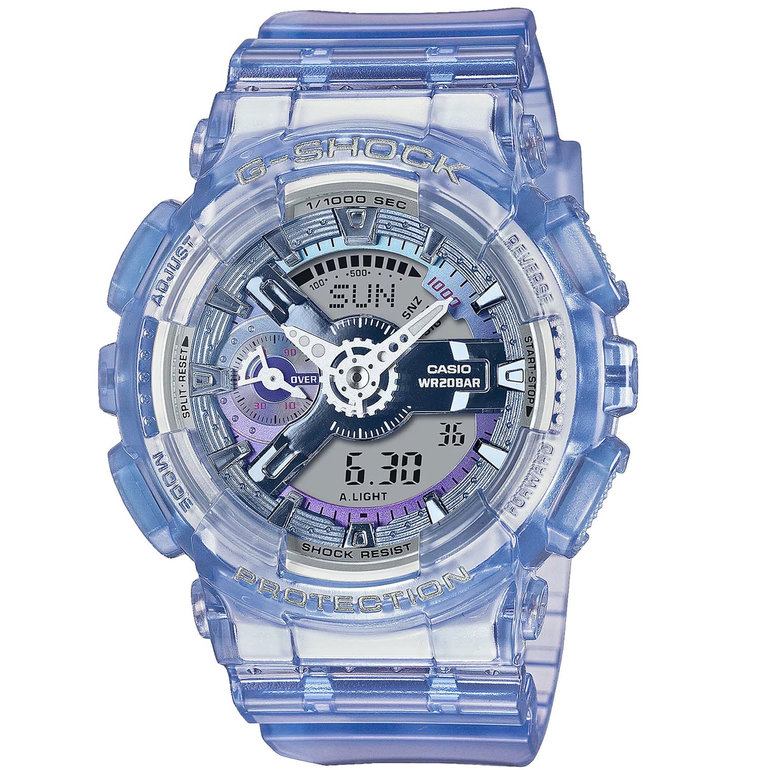 Casio Women's G-Shock Blue Dial Watch - GMAS110VW-6A