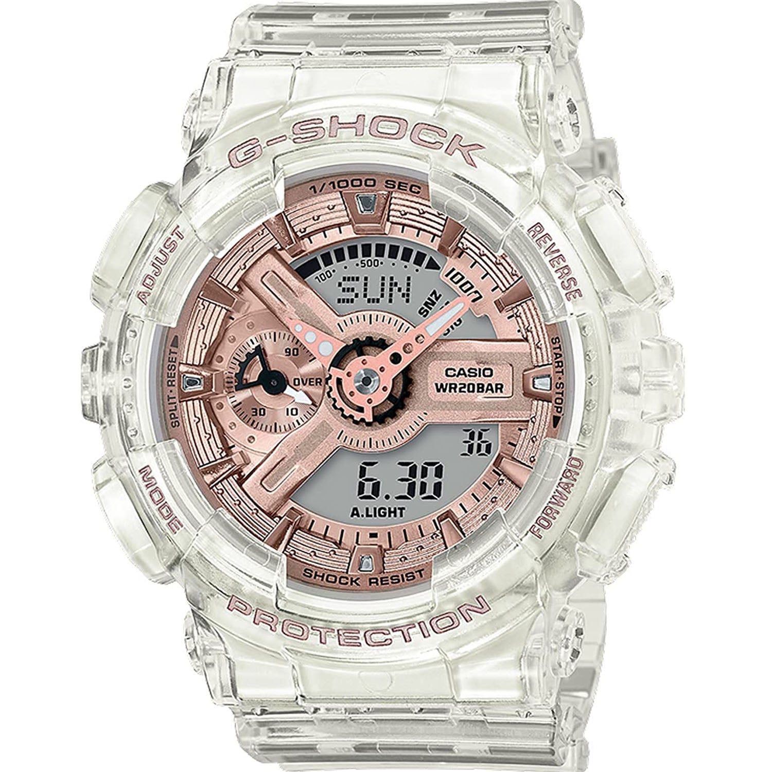 Casio Women's G-Shock Rose gold Dial Watch - GMAS120SR-7A