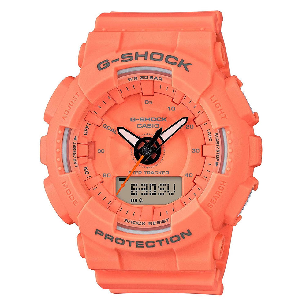 Casio Women's G-Shock Orange Dial Watch - GMAS130VC-4A