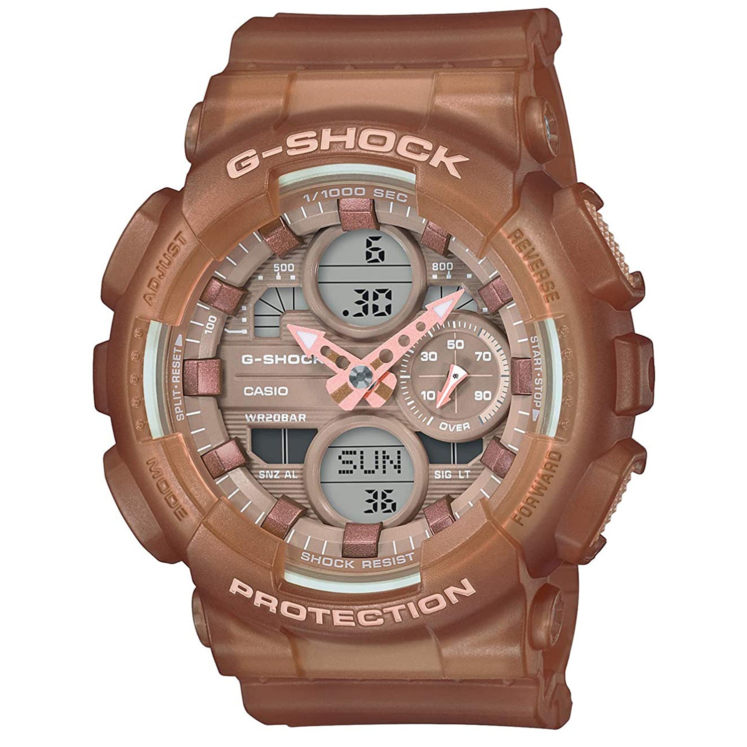 Casio Women's G-Shock Brown Dial Watch - GMAS140NC-5A2