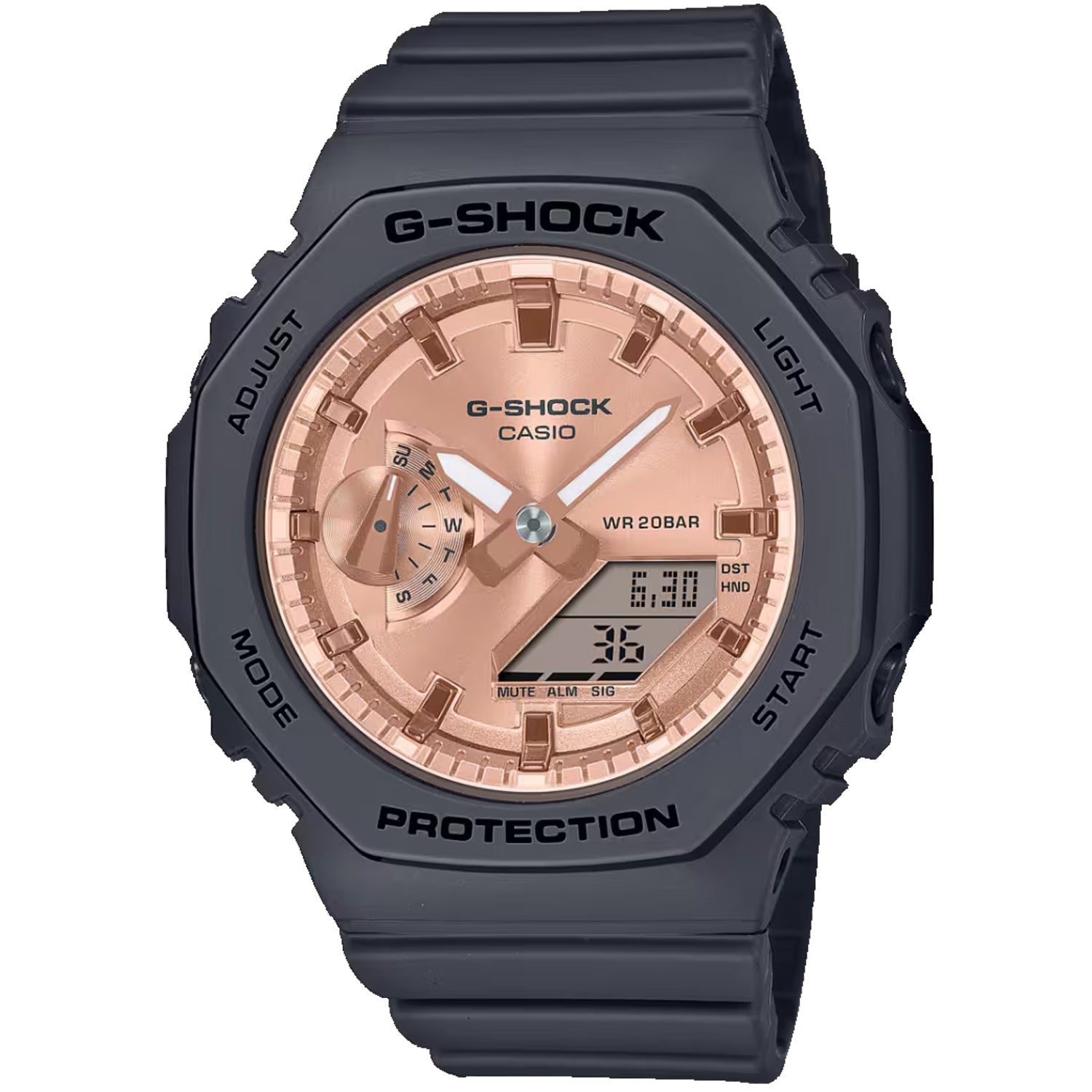 Casio Women's G-Shock GMAS-2100 Series Rose gold Dial Watch - GMAS2100MD-1A