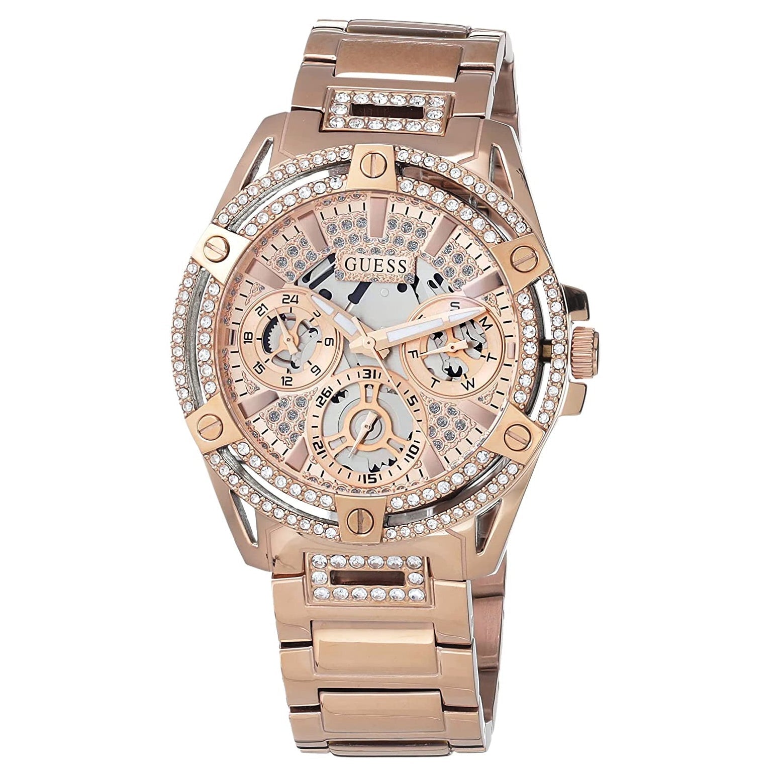 Guess Women's Classic Rose Gold Dial Watch - GW0464L3