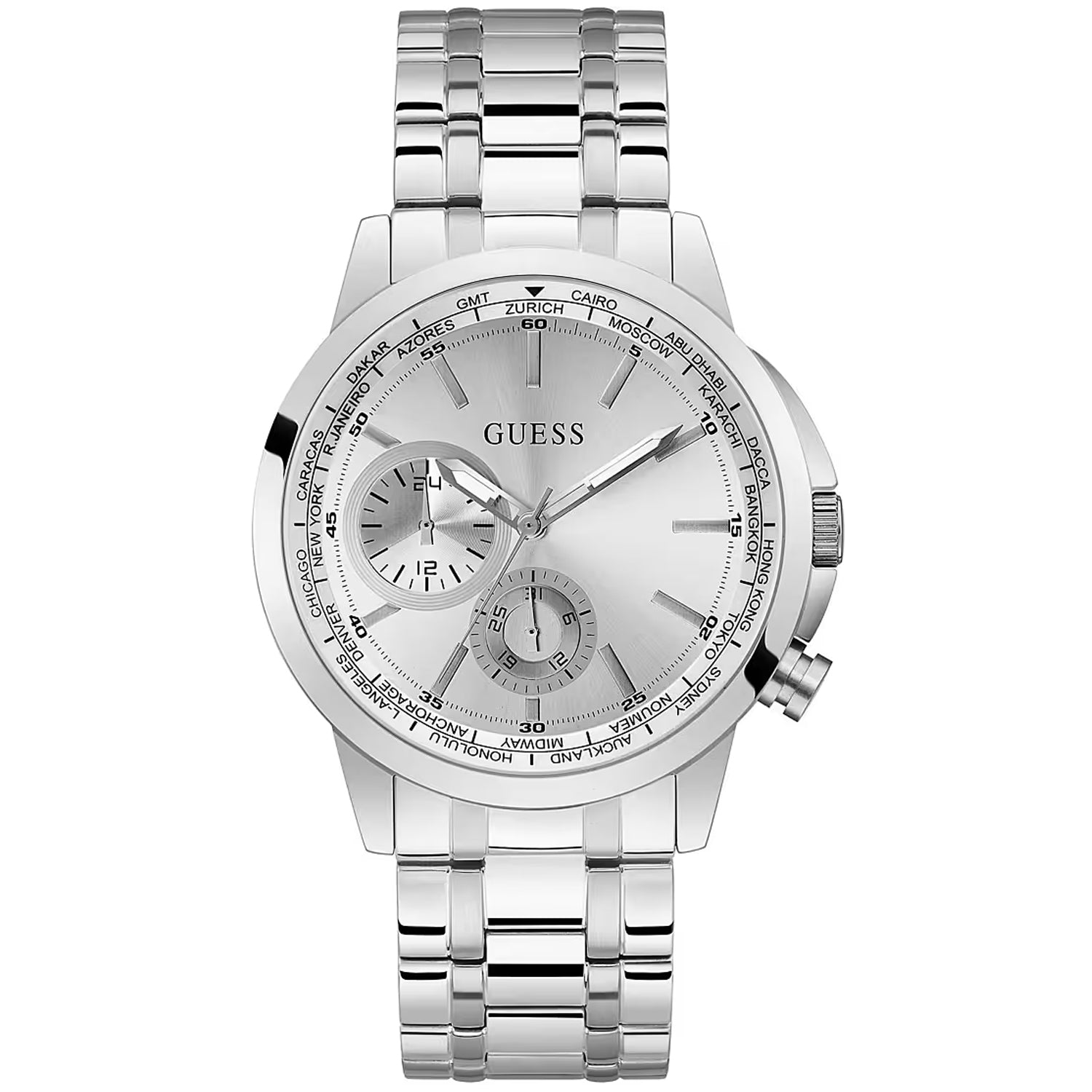 Guess Men's Spec Silver Dial Watch - GW0490G1