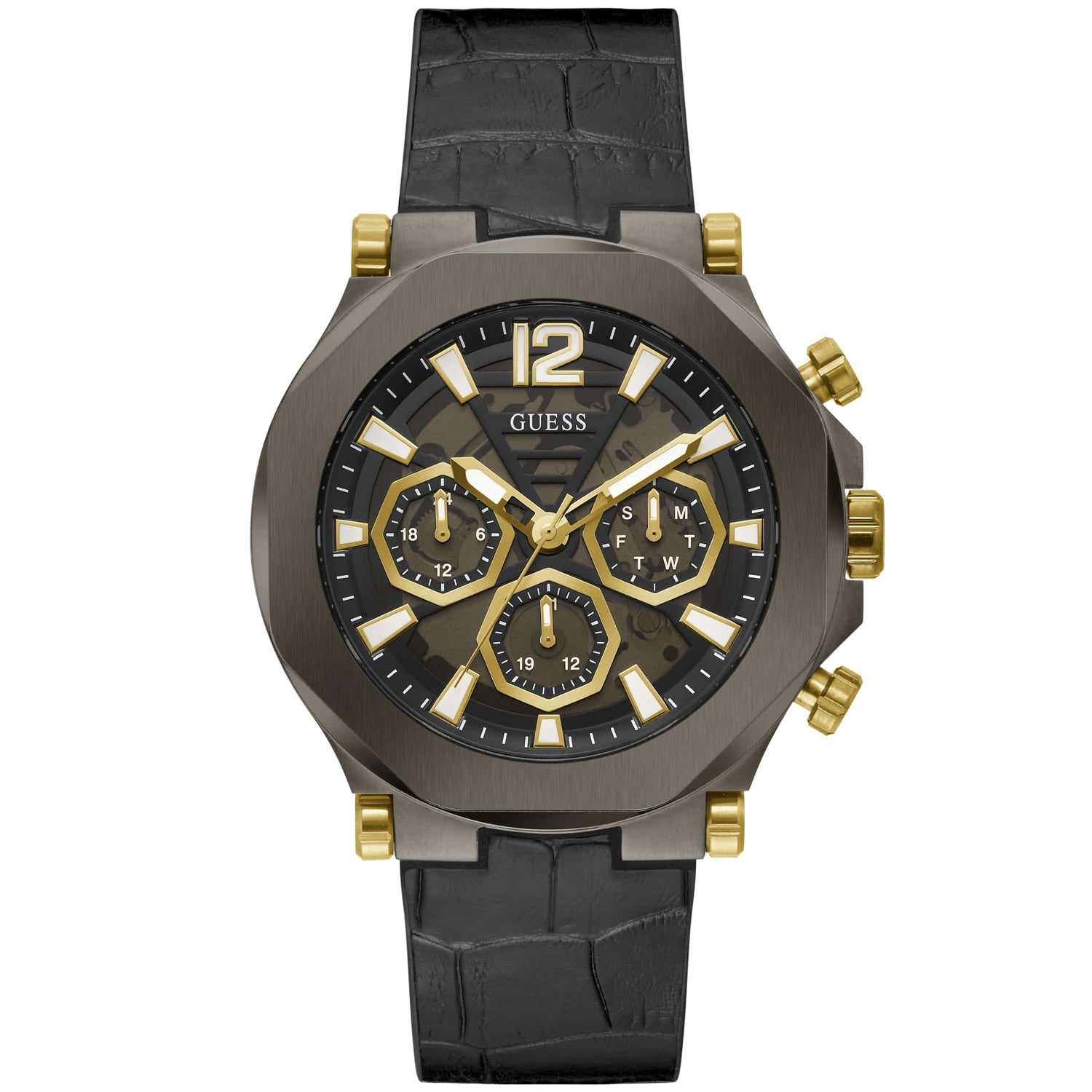 Guess Men's Edge Black Dial Watch - GW0492G1